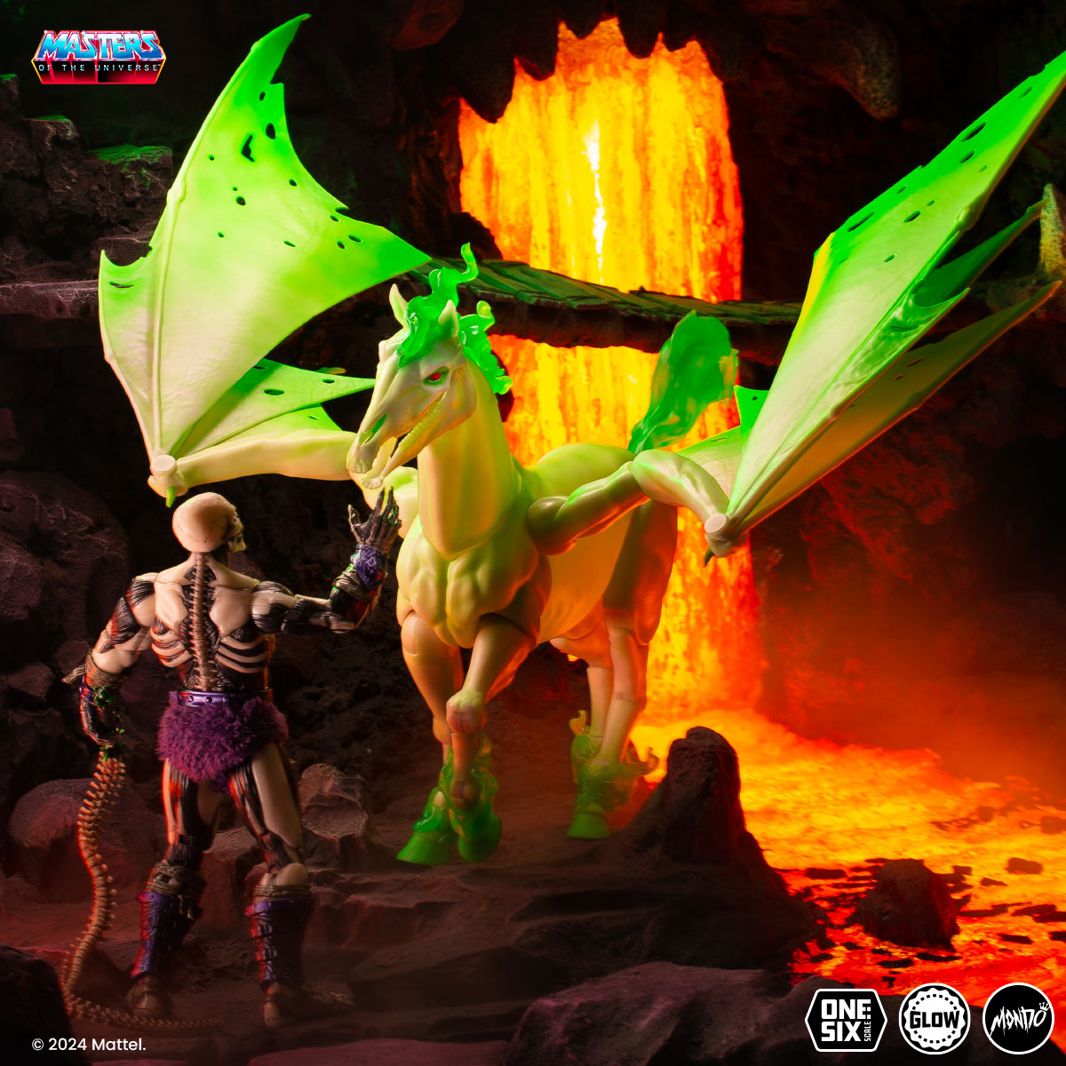 Masters of the Universe Scare Mare & Scare Glow Deluxe 1/6 Scale Action Figures Bundle - Limited Timed Edition - Perfect for Collectors and Display