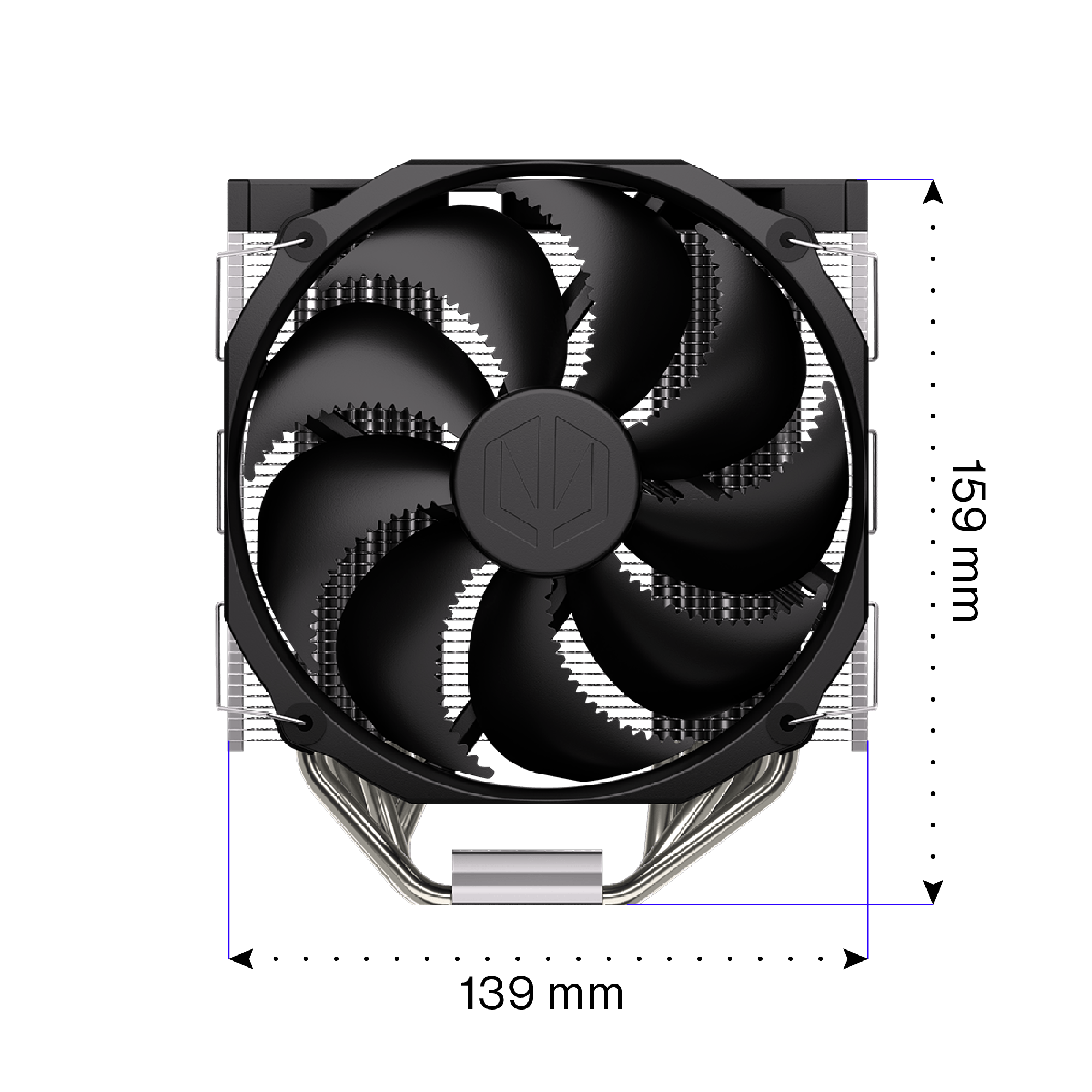 Endorfy Fortis 5 High Performance CPU Air Cooler (EY3A008) - Efficient Cooling for Gaming PCs and Workstations