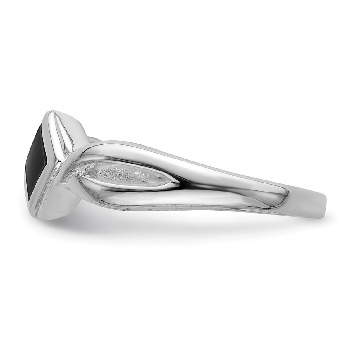 925 Sterling Silver Simulated Onyx Ring for Women - Elegant Gothic Jewelry for Evening Parties, Date Nights & Special Occasions