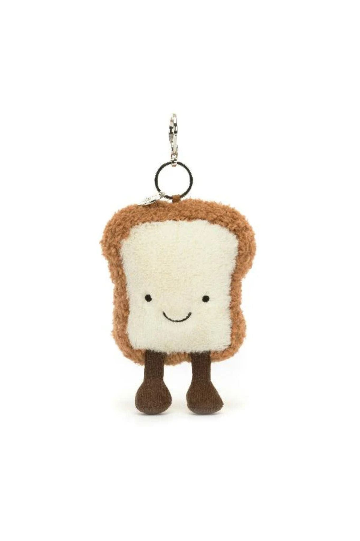 Jellycat Amuseables Toast Bag Charm - Cute Bread Slice Keychain for Bags, Backpacks & Keys | Perfect Gift for Food Lovers & Kawaii Accessory Collectors