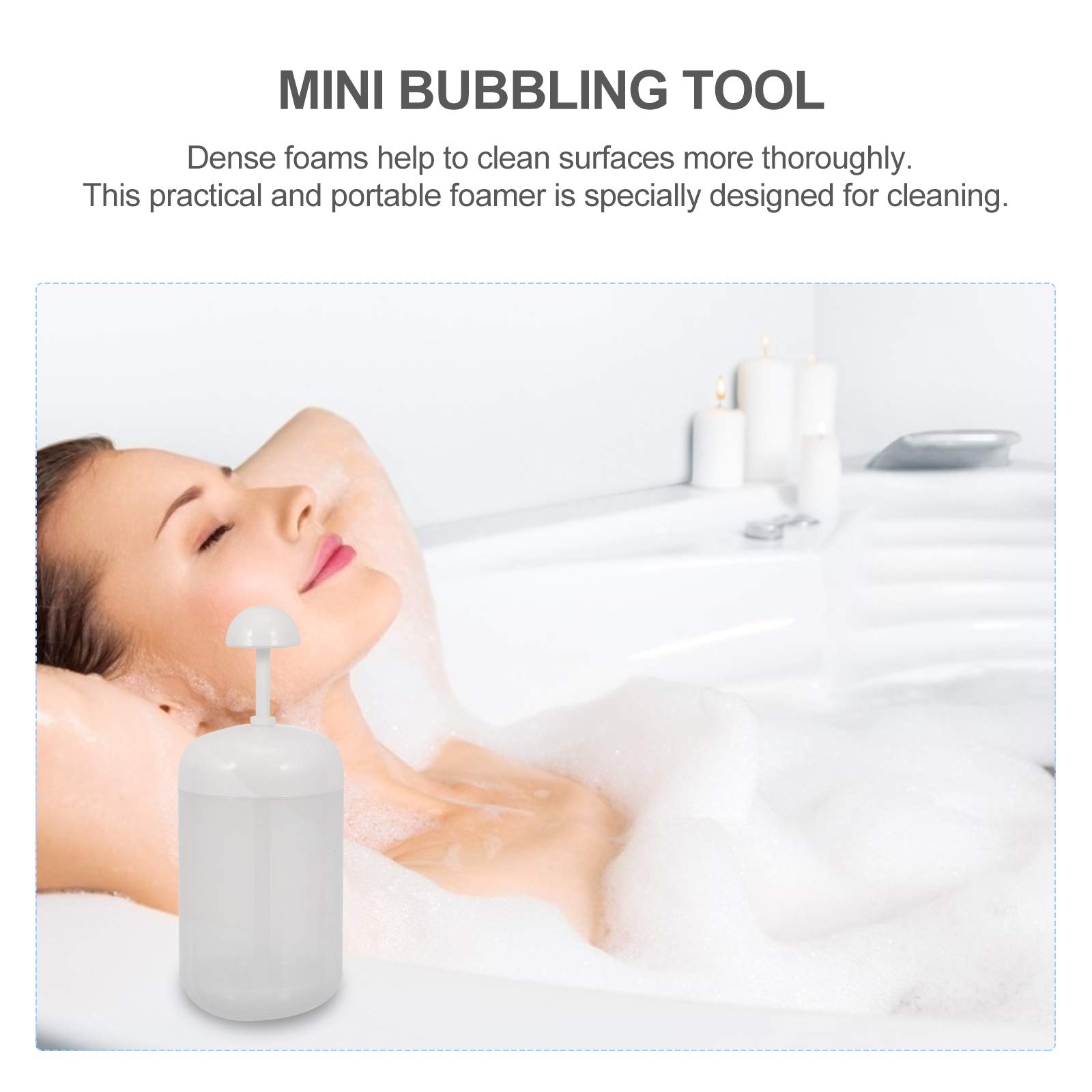 2pcs Portable Mini Bubble Maker Machine - Foam Maker & Facial Cleansing Tool for Face Wash & Soap | Cute PP Bubble Cup for Skincare & Spa at Home