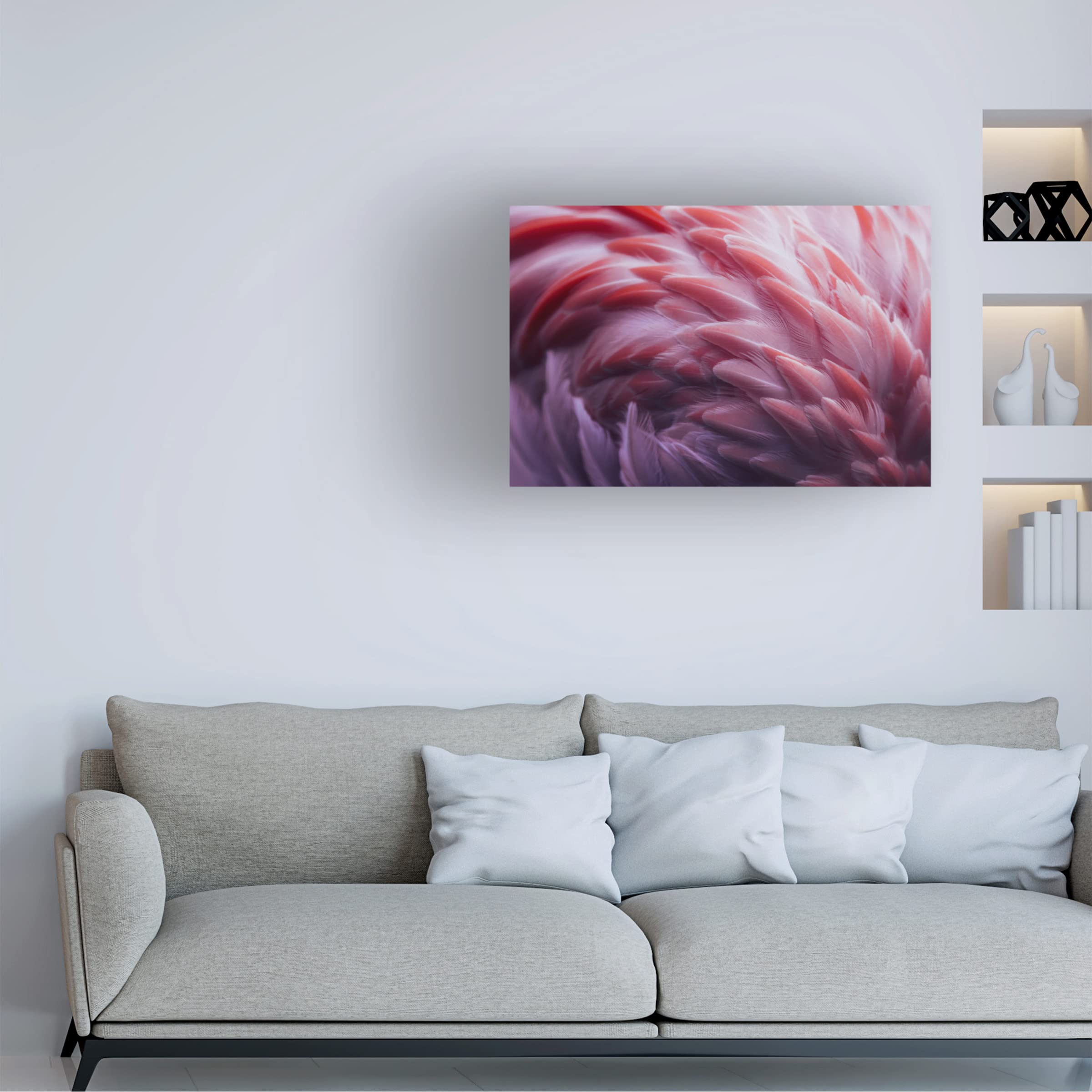 Trademark Fine Art 'Flamingo' Canvas Wall Art by Angyalosi Beata - Tropical Home Decor for Living Room, Bedroom & Office