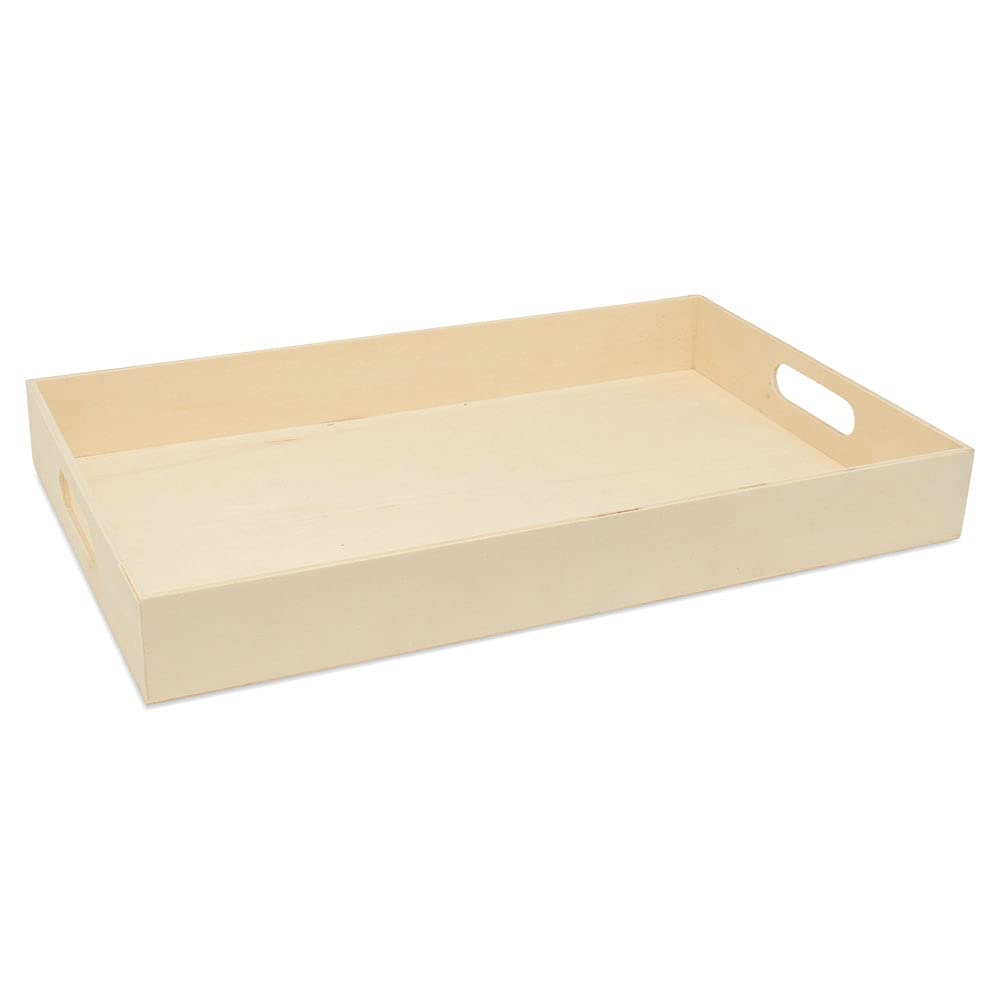 Unfinished Wood Nesting Trays with Handles - 5 Sets of 6 Trays for Crafting, Resin Art, Home Organization, DIY Décor & Montessori Activities | Perfect for Art Projects, Jewelry Making, and Kids' Learning Toys by Woodpeckers
