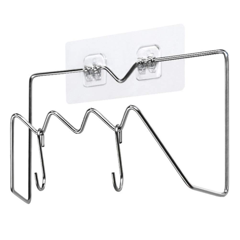1PC No Punching Hanging Kitchen Organizer - Pot Cover Rack, Cutting Board Holder, Space-Saving Storage Stand for Pots, Pans & Utensils - Perfect for Small Kitchens & Apartment Living