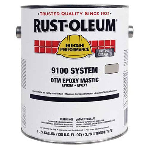 9100 Safety Green Gloss 1 Gallon Paint - High Visibility Industrial Coating for Construction, Traffic Marking & Safety Equipment