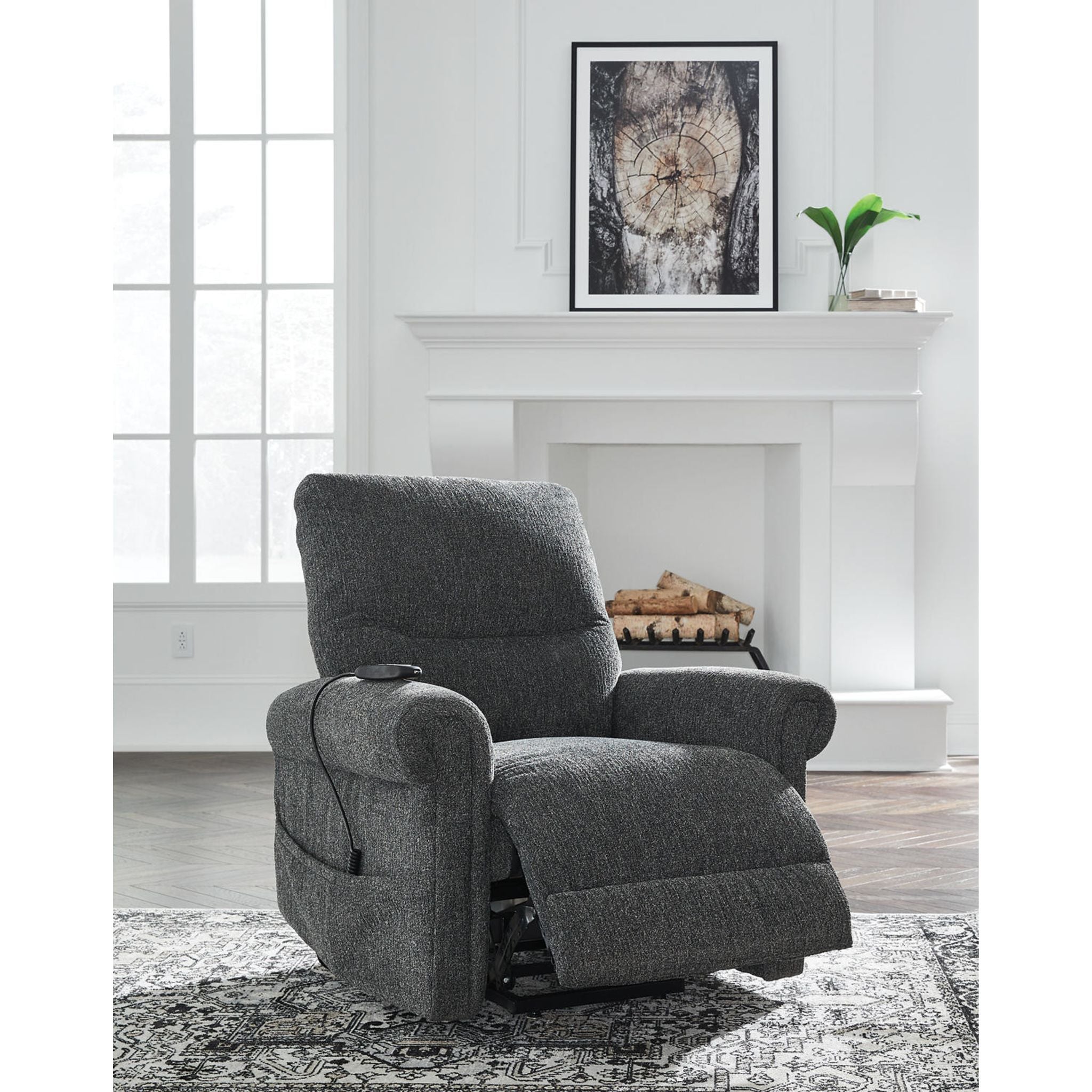 Aureta Power Lift Recliner Chair for Elderly - Electric Massage Reclining Sofa with Heat & USB Ports - Perfect for Living Room, Home Theater & Senior Comfort