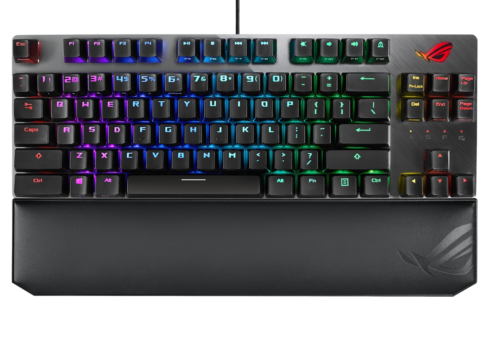 ASUS ROG Strix Scope NX TKL Deluxe Mechanical RGB Gaming Keyboard - German Layout, Wired, ROG NX Switches, Aluminum Frame, Aura Sync Lighting, Tenkeyless Design, Black - Perfect for Esports, Streaming & Professional Gaming