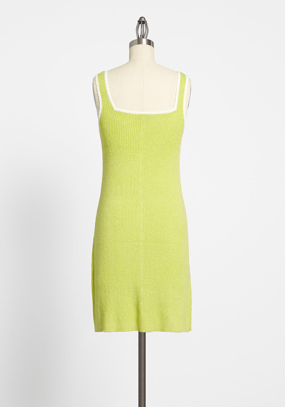 Matcha Green Tea Inspired Sweater Dress - Cozy Knit Pullover for Women | Perfect for Casual Outings, Coffee Dates, and Fall Fashion