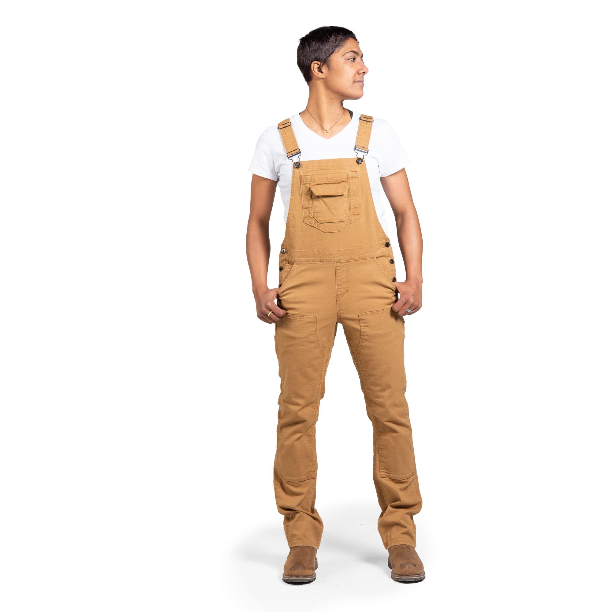Dovetail Workwear Freshley Women's Overalls - 13 Pockets for Tools & Storage | Durable Workwear for Construction, Farming & Outdoor Jobs
