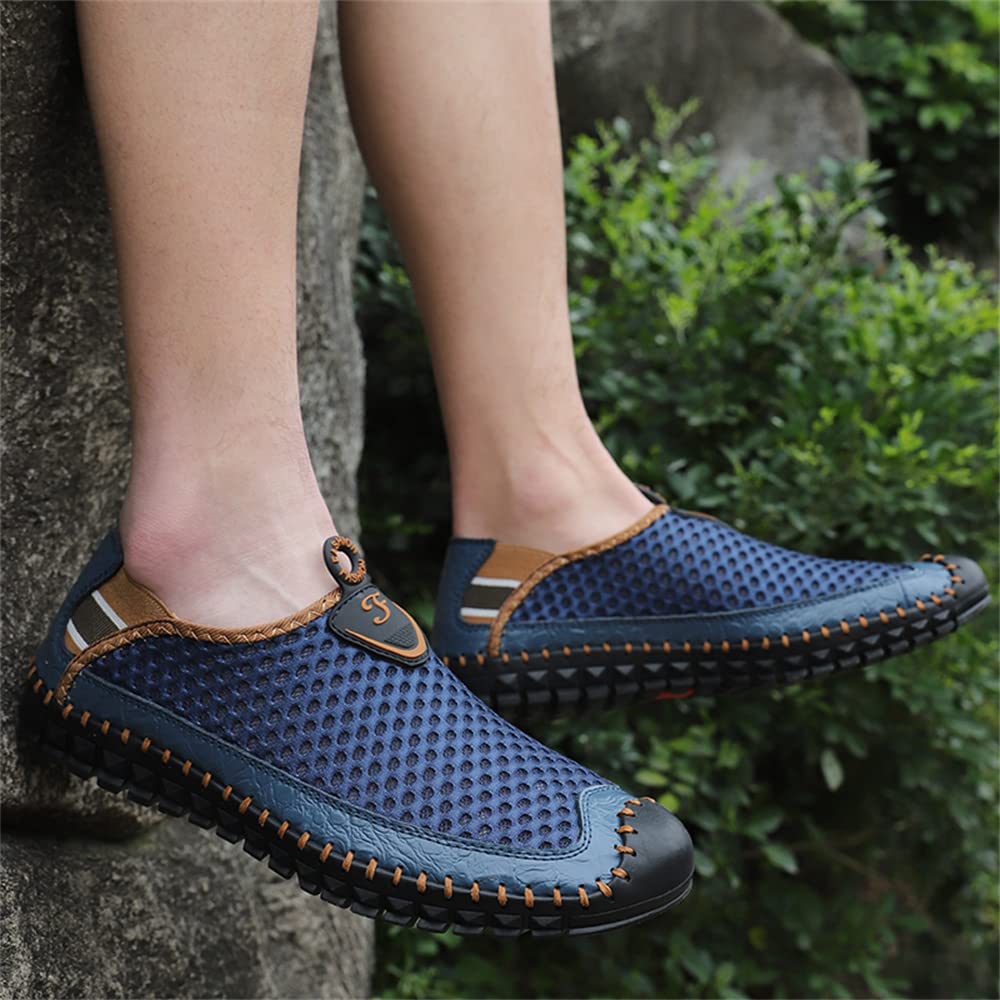 **Men's Water Shoes - Quick-Dry Mesh Slip-On Loafers for Walking, Beach, Pool & Outdoor Activities**