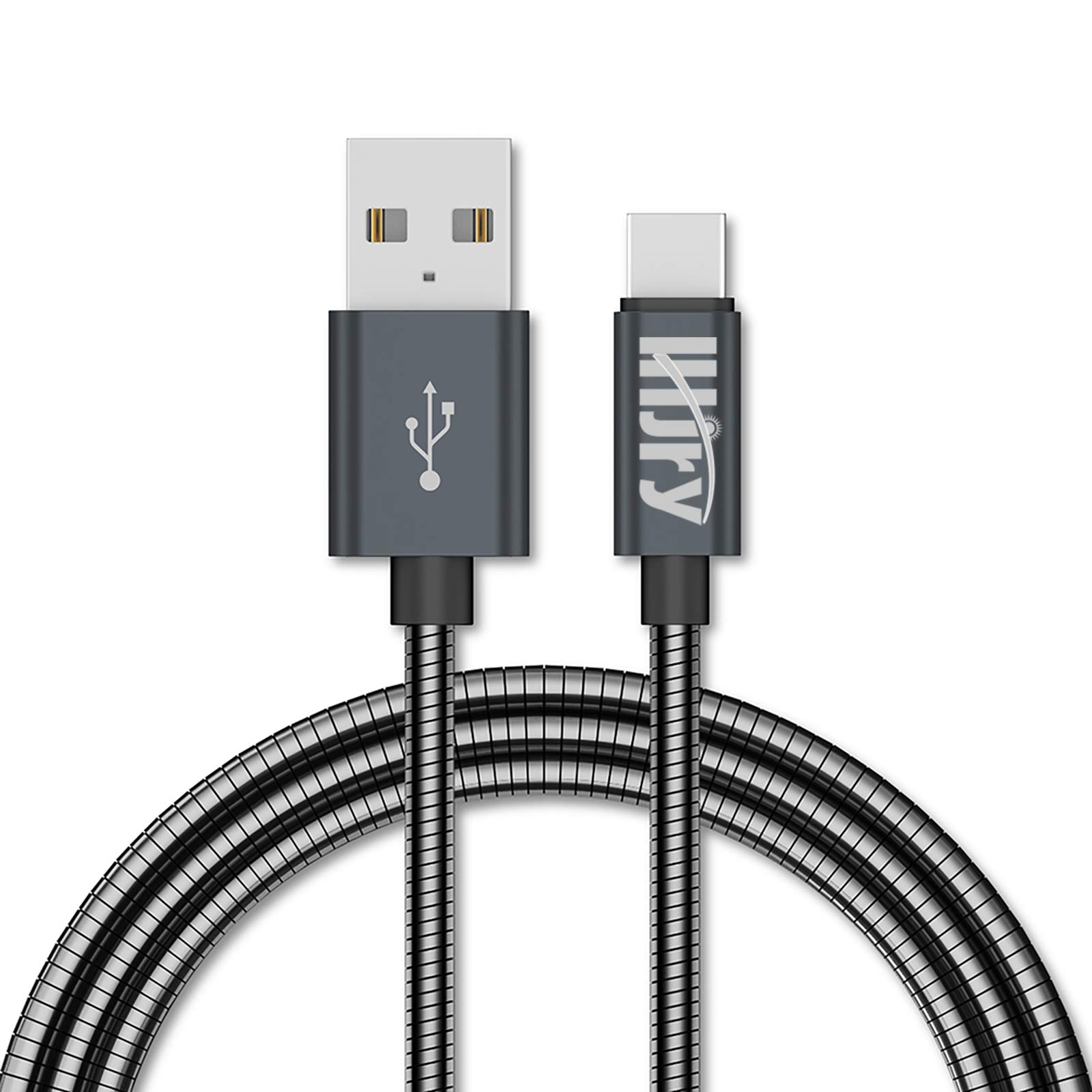 Premium 2-Pack 6.6ft USB-A to USB-C Fast Charging Cable - Durable Metal Braided Cord for Samsung Galaxy S21/S20+/S10/S9/S8/A51/Note, PS5 Controller & Google Pixel - Perfect for Home, Office & Travel Charging
