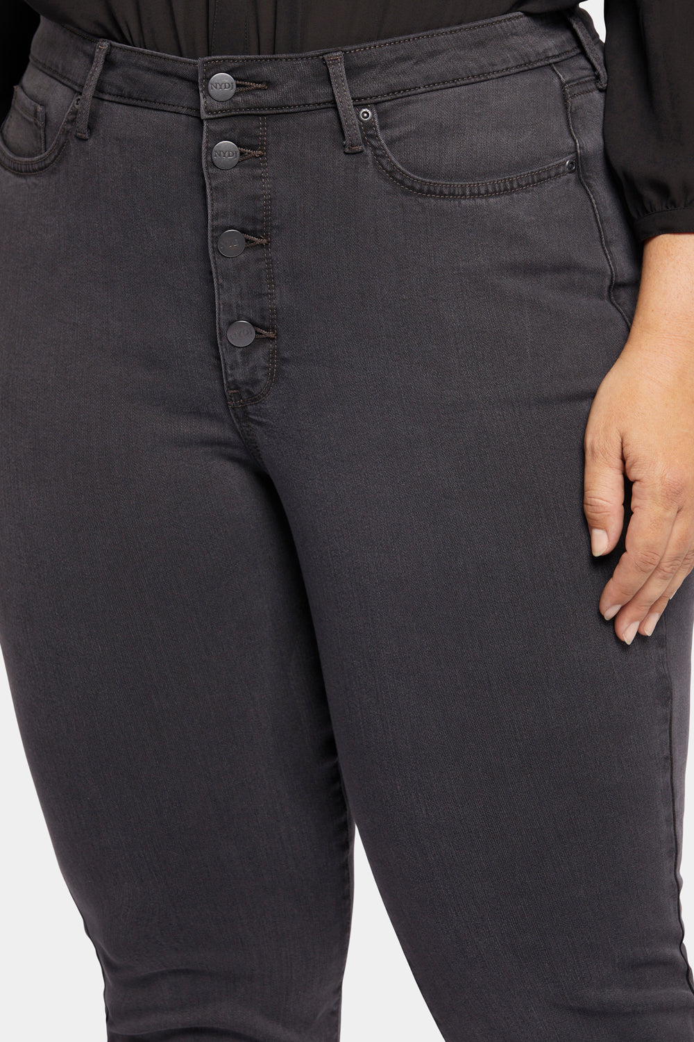 Barbara Bootcut Jeans for Women - Plus Size Stretch Denim Pants (Sierra Wash) | Comfortable & Stylish for Casual Wear & Office Outfits