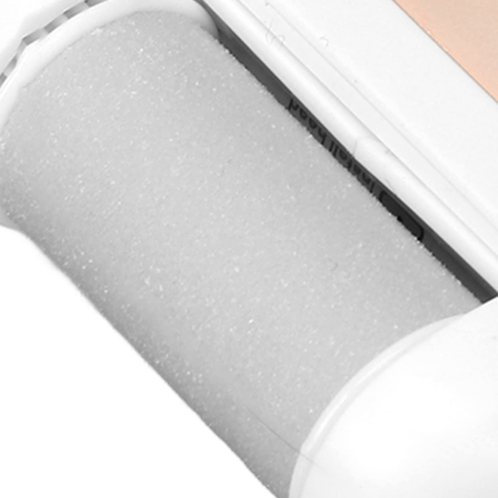 Rechargeable Electric Foot File Callus Remover - Portable Pedicure Kit with 2 Roller Heads for Dead, Cracked & Dry Skin - Perfect for Home Foot Care & Salon Pedicures