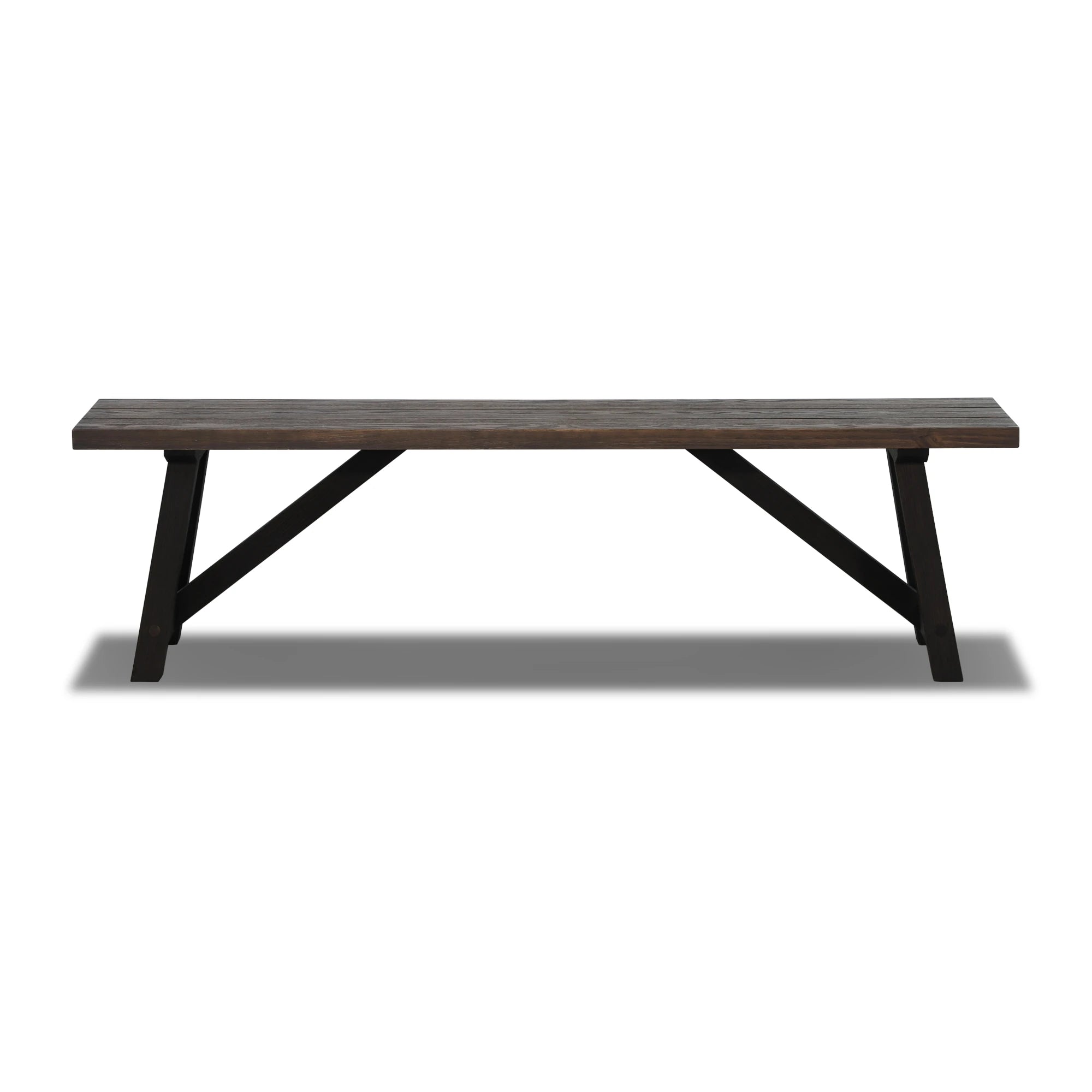 Solid Wood Bench - Cascais Style Handcrafted Wooden Bench for Patio, Garden, or Entryway - Durable & Weather-Resistant Outdoor Seating