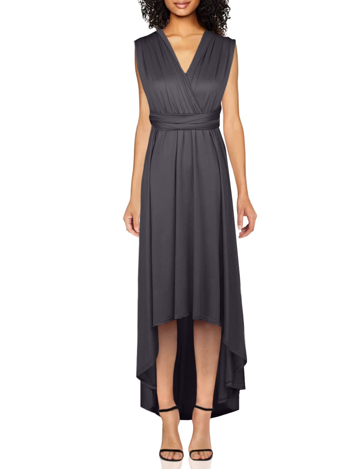 Women's Convertible Wrap Evening Dress - Multi-Way Maxi Cocktail Gown for Formal Events, Parties & Special Occasions | Elegant Floor-Length Transformer Dress for Weddings, Galas & Date Nights