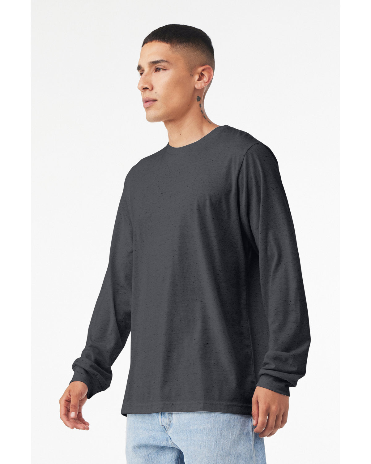 Bella + Canvas 3501CVC Unisex Long Sleeve T-Shirt - Soft CVC Jersey Crewneck Tee for Men & Women - Perfect for Casual Wear, Layering & Everyday Comfort