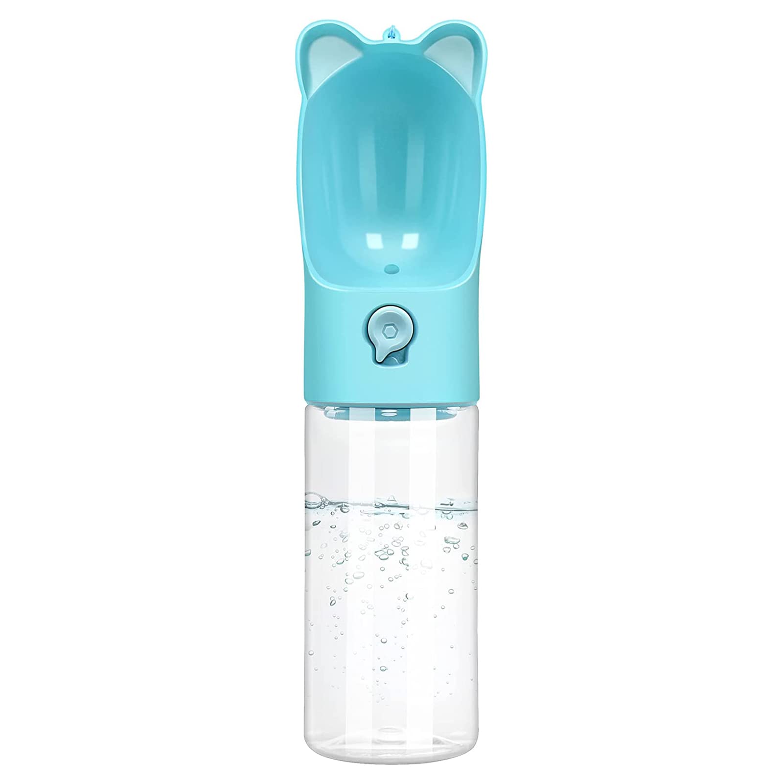 **Leak-Proof Dog Water Bottle & Dispenser – 400ml Portable Pet Drinking Cup for Outdoor Walking, Hiking, Travel – Blue | Ideal for Dogs on the Go**