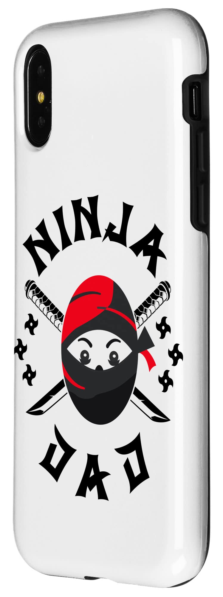 iPhone X/XS Samurai Ninja Dad Case - Shockproof Protective Phone Cover for iPhone X/XS - Perfect Gift for Father's Day, Birthday & Family Occasions