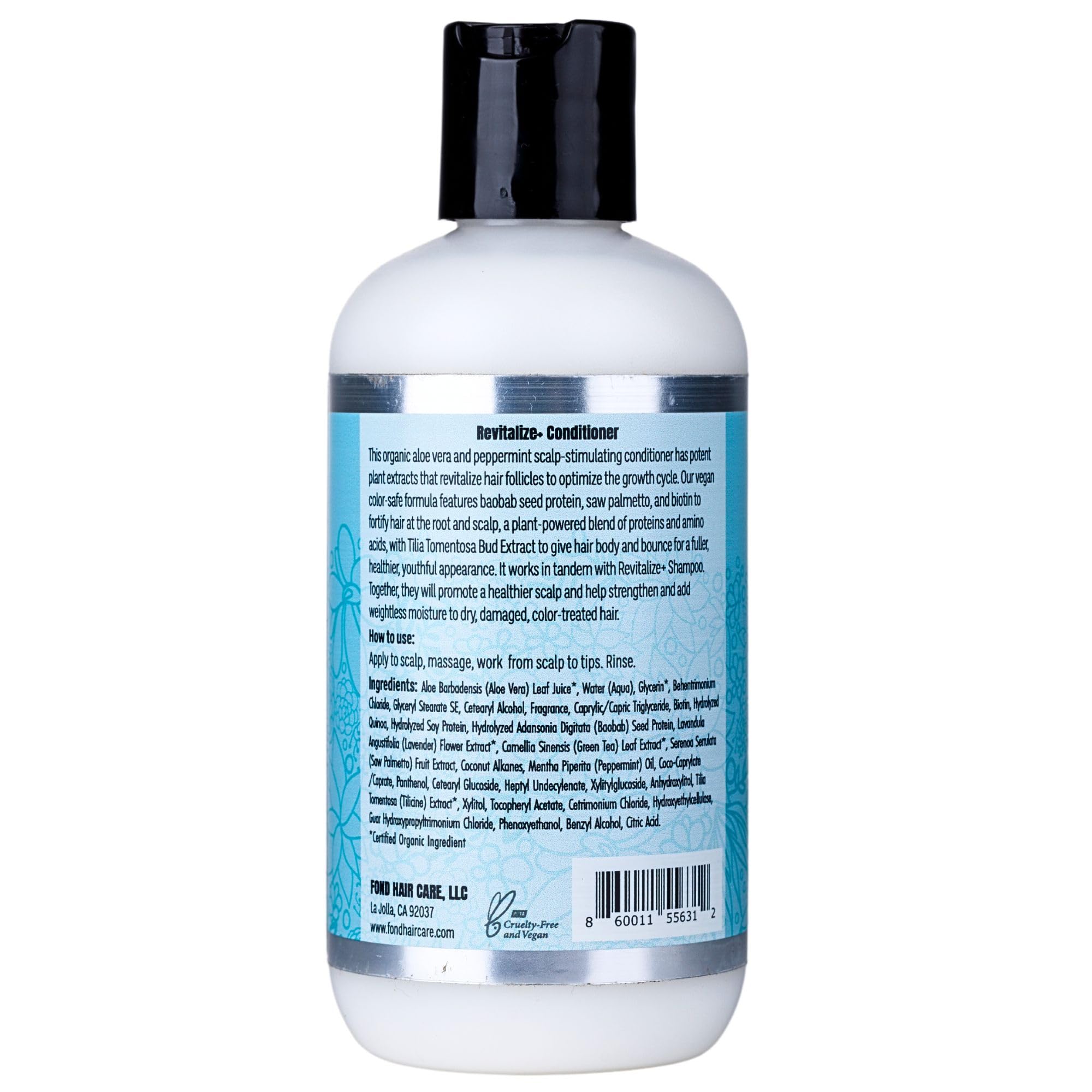 Fond Revitalize+ Hair Conditioner for Volume & Growth - 8 oz | Reduces Hair Shedding & Thickens Strands | Perfect for Fine, Thin Hair & Daily Hair Care Routine