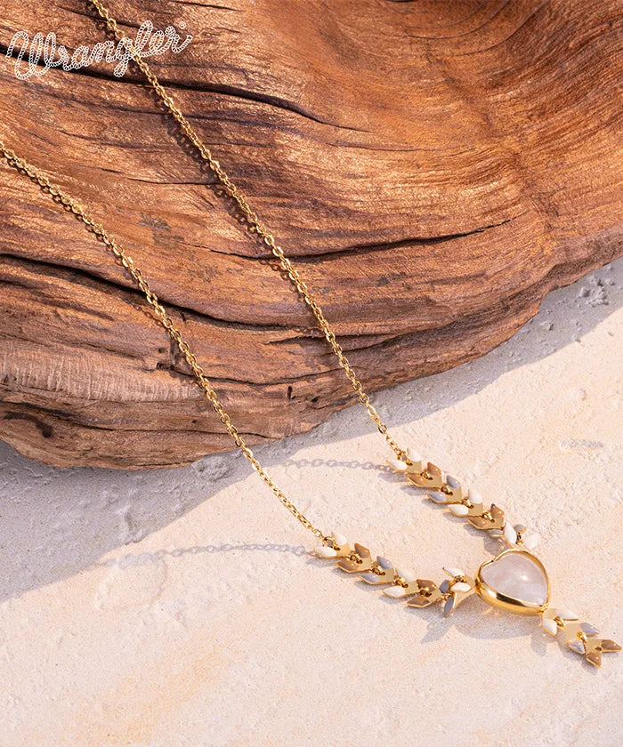 Wrangler Demeter’s Heart Onyx Necklace for Women - Elegant Greek Goddess Jewelry Gift for Birthday, Anniversary & Special Occasions