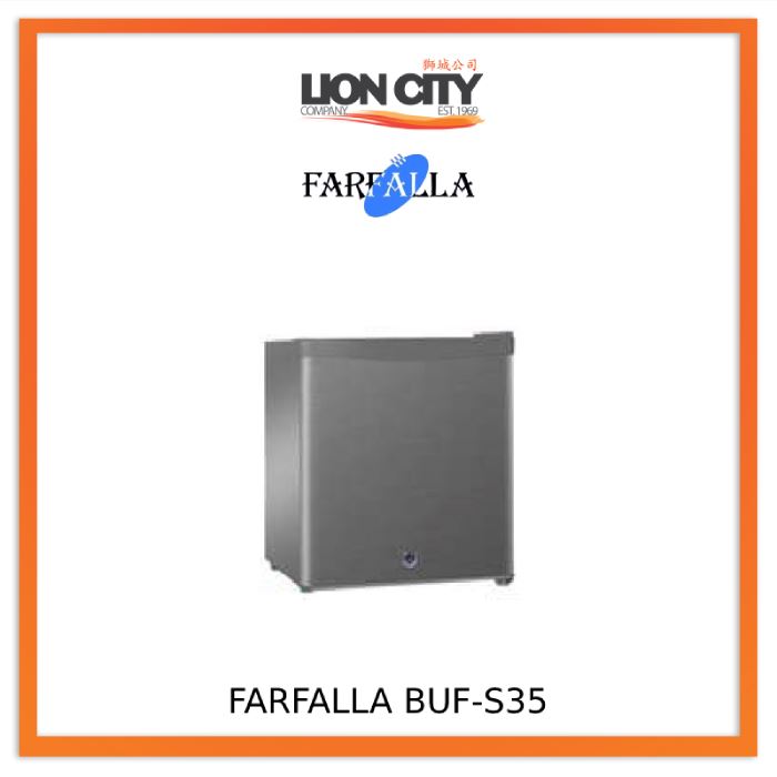 Farfalla BUF S35 35/34L Mini Bar Freezer - Compact Under Counter Beverage Cooler for Home, Office, or Commercial Use - Perfect for Storing Wine, Beer, and Drinks