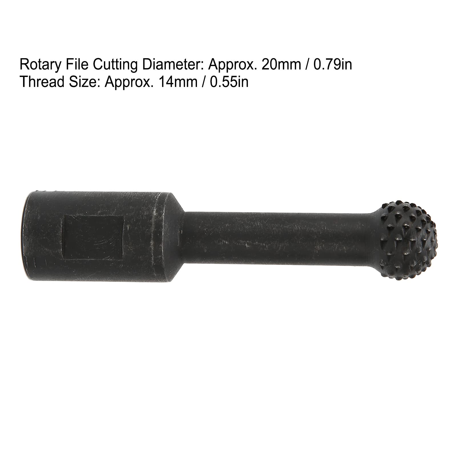 CR-V Ball Head Wood Carving Rotary Burr Set - 20mm Sphere Rotary Burr for Angle Grinder, Deburring, Grinding, Carving & Polishing - Perfect for Woodworking, Metalworking & DIY Crafts