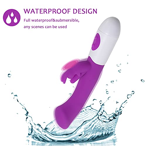 Premium Rabbit Vibrator for Women - Dual Motor G-Spot & Clitoral Stimulator with 10 Vibration Modes, Waterproof & Quiet Design, Portable Purple Sex Toy - Perfect for Solo Play, Couples & Sensual Exploration