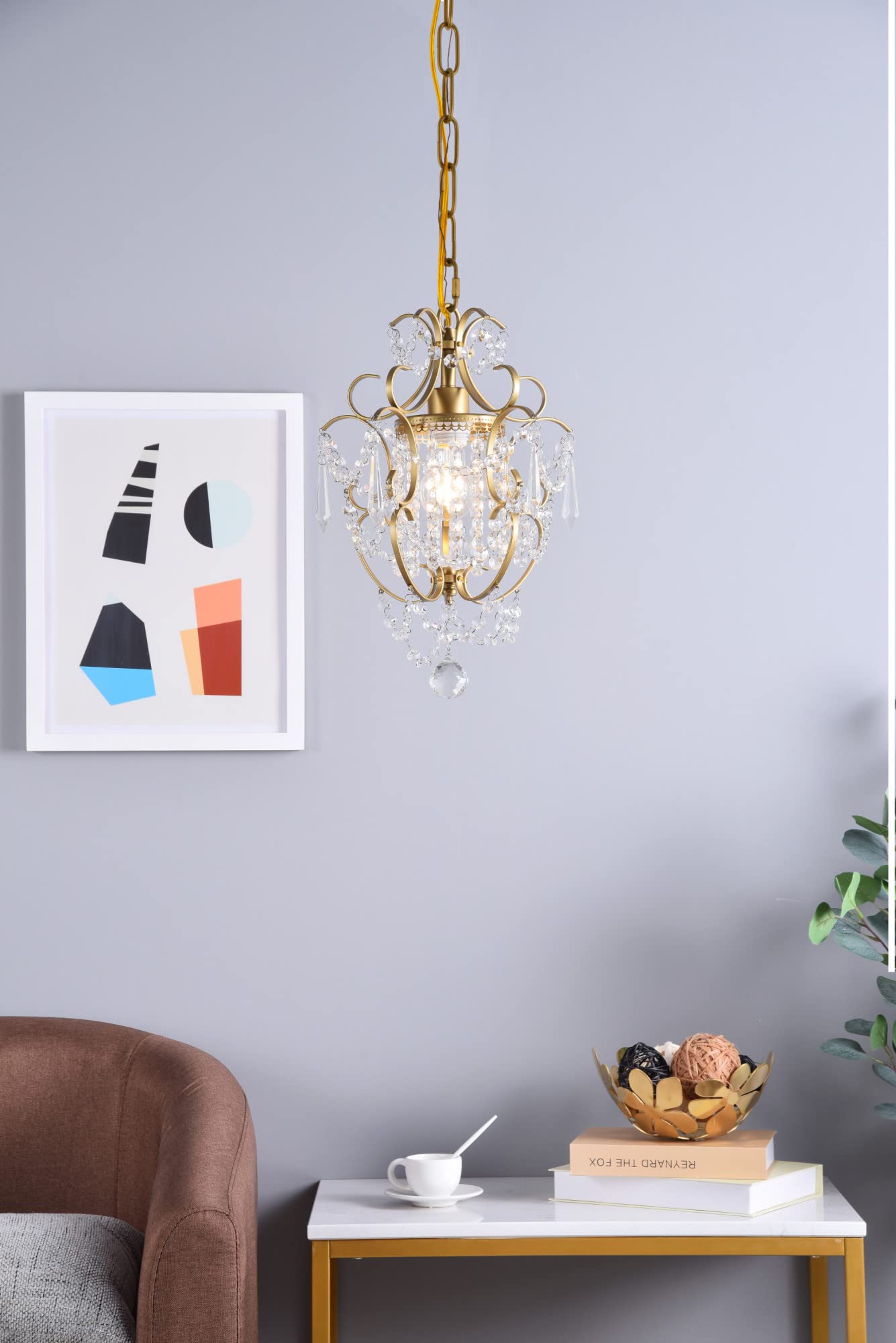 Kirin 1-Light Modern Metal Pendant Light Fixture in Oil Rubbed Bronze - Perfect for Kitchen Island, Dining Room, or Entryway Lighting