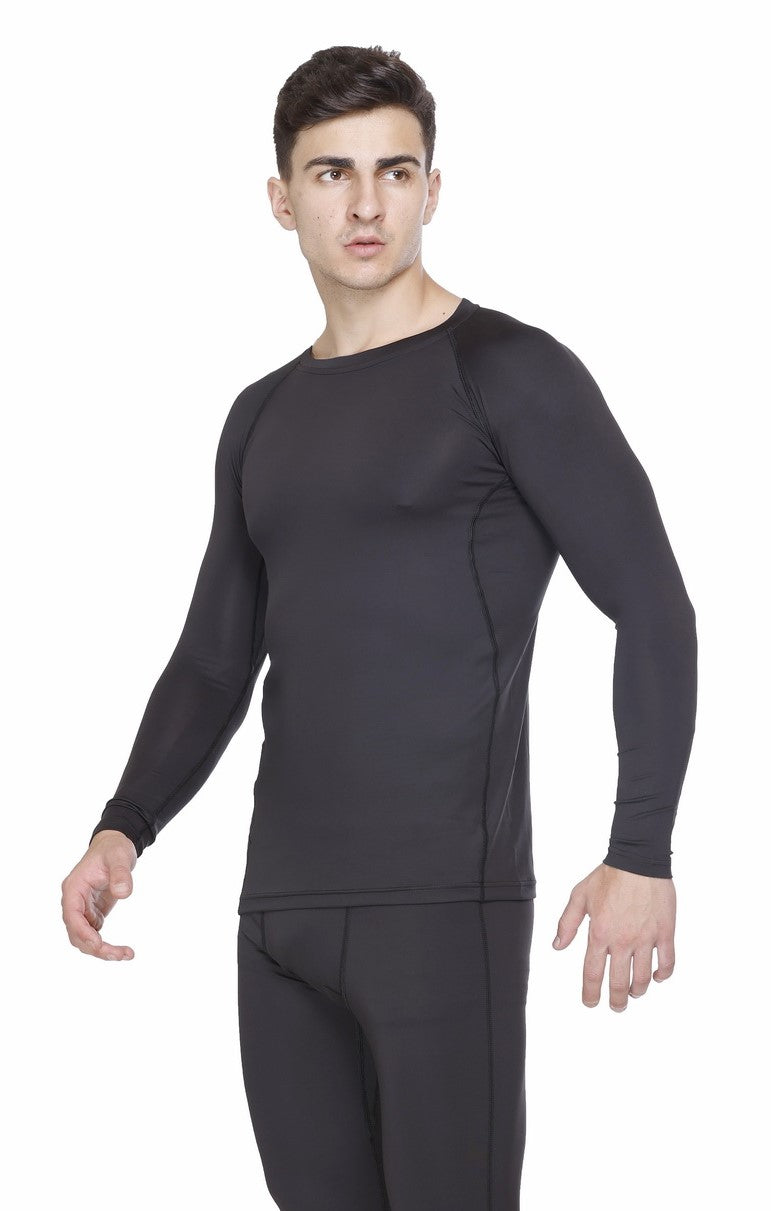 Fino Compression Long Sleeve Cricket T-Shirt for Men - Moisture Wicking Performance Shirt for Sports & Training