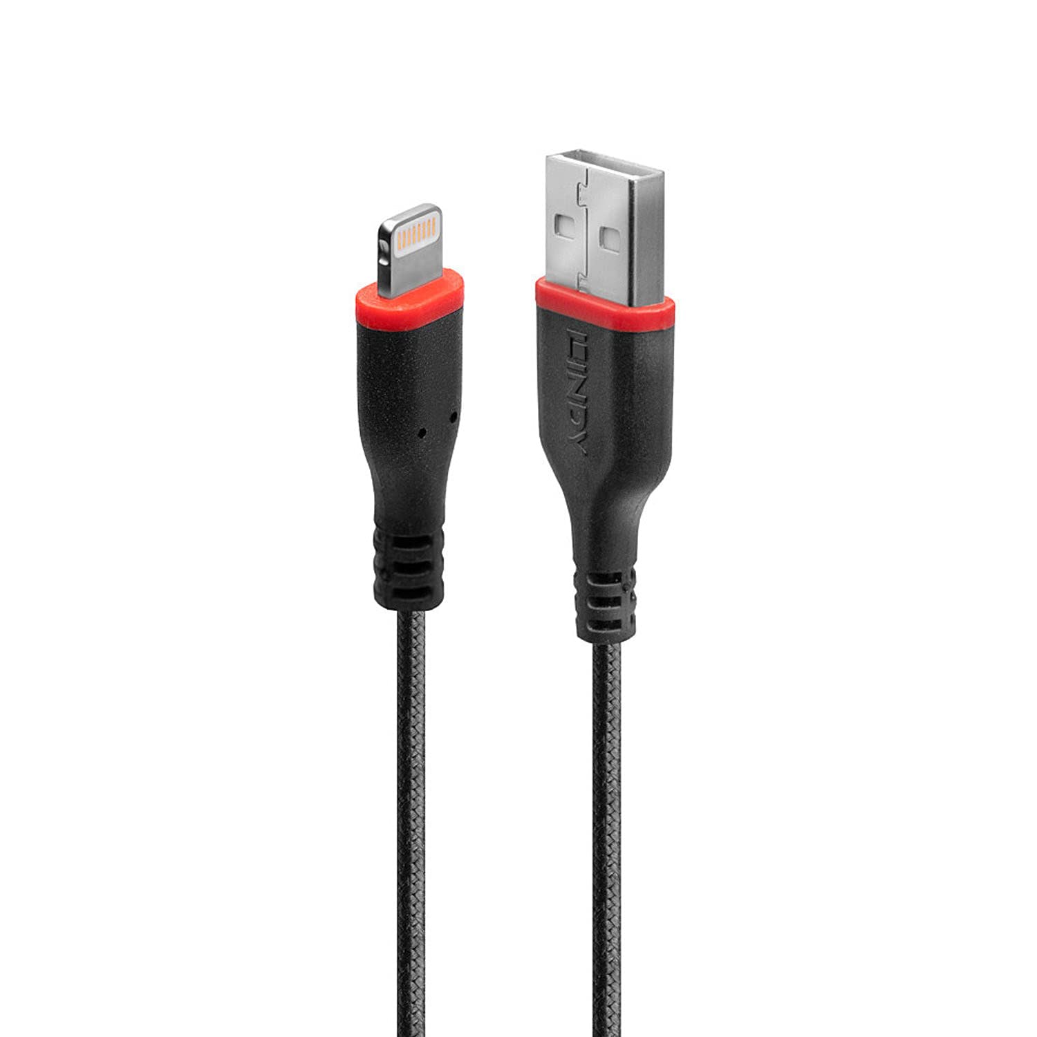 Premium LINDY USB Type A to Lightning Cable - 1M High-Speed Charging & Sync Cord for iPhone, iPad - Durable & Tangle-Free Design for Home, Office & Travel
