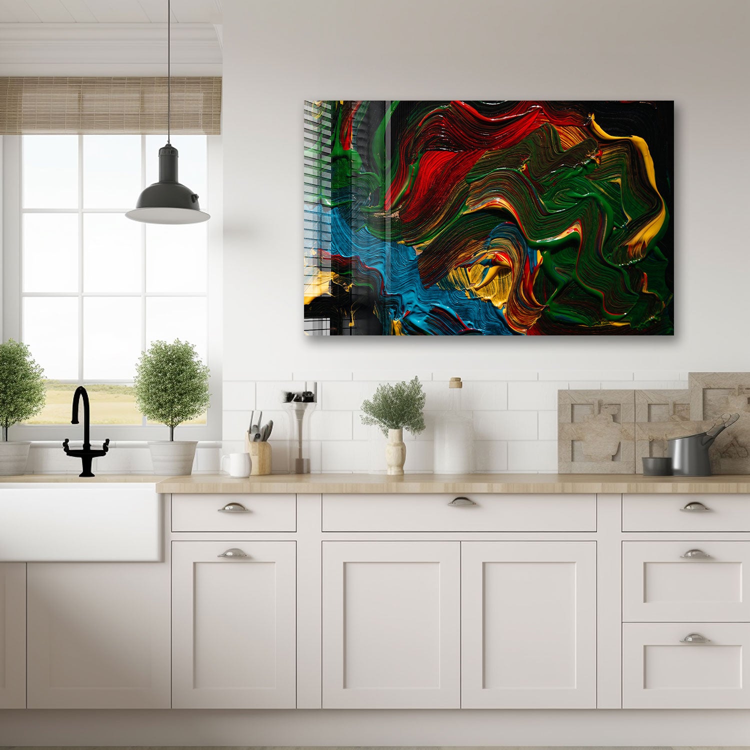 Vibrant Abstract Painting - Modern Wall Art for Living Room, Bedroom & Office Decor