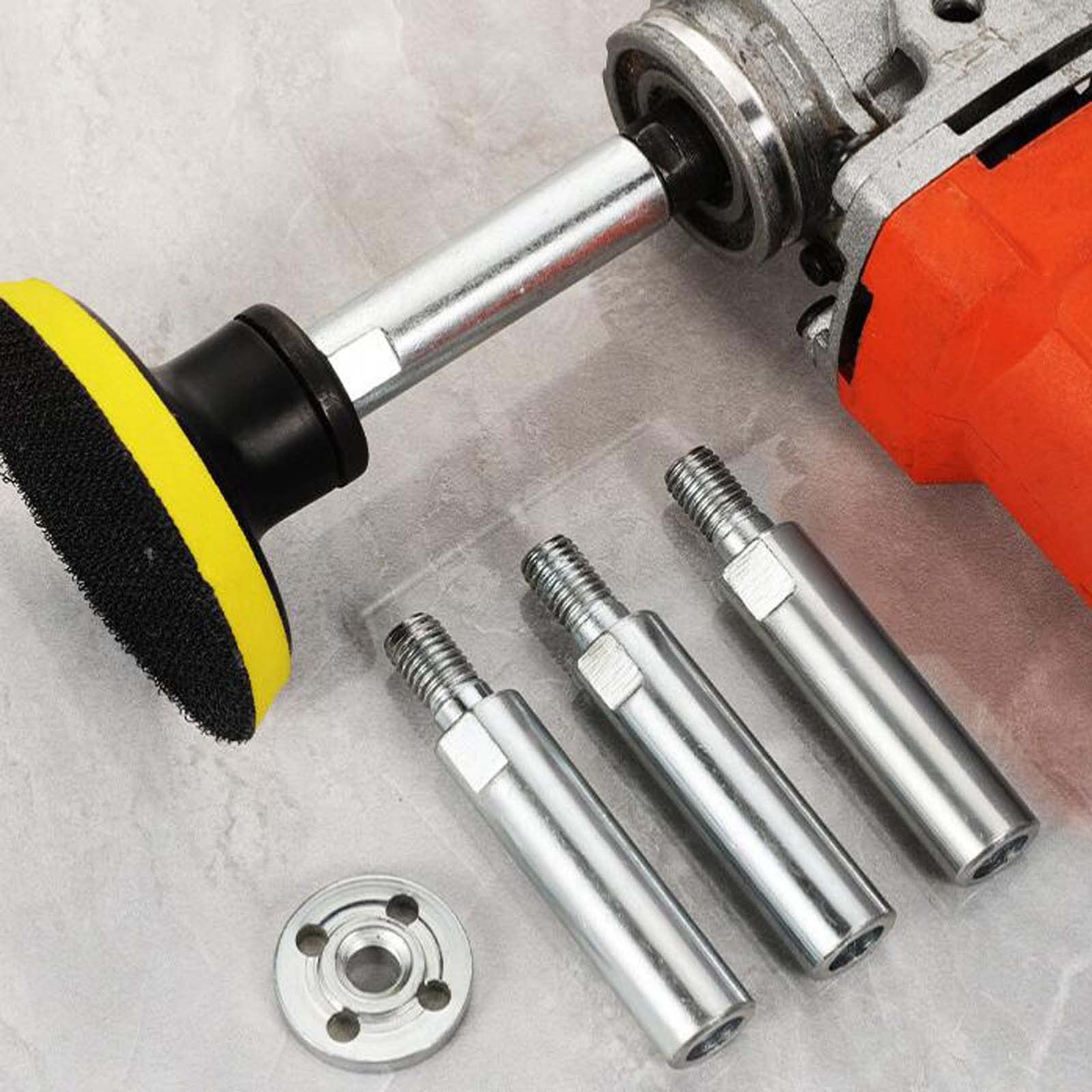Yanvan M10 Thread Steel Rotary Extension Shaft - Angle Grinder Adapter Rod, 1/3PC (1PC) - Perfect for Metal Cutting, Woodworking & DIY Projects