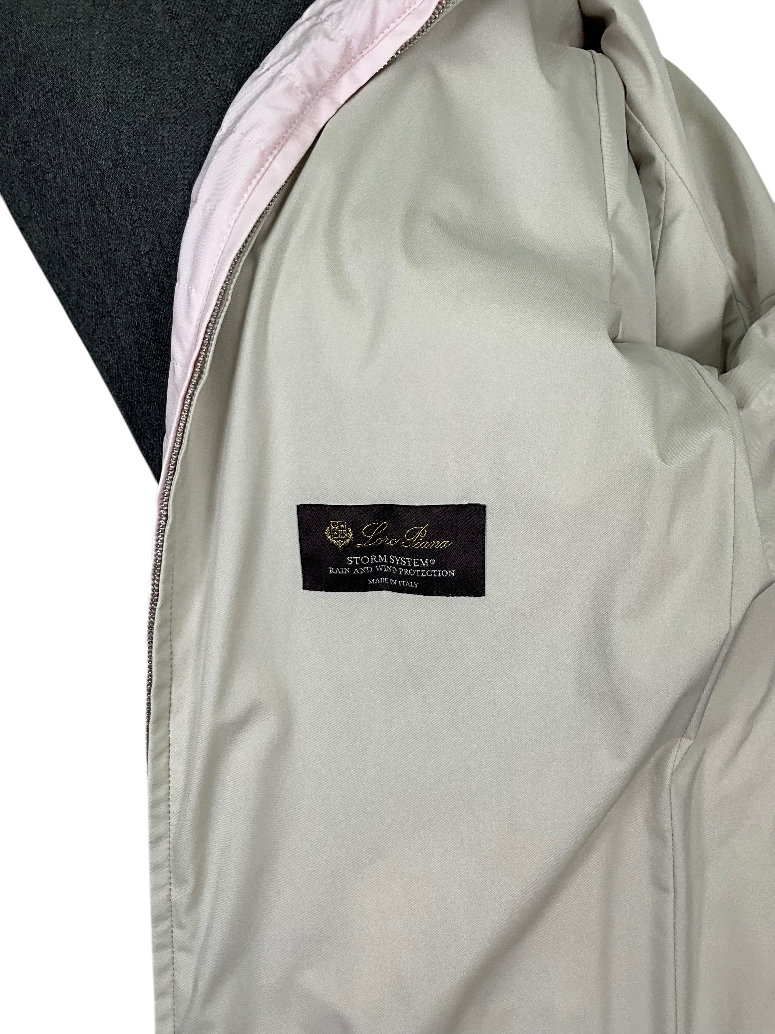LORO PIANA Quilted Nylon Jacket for Women - Lightweight Water-Resistant Winter Coat, Size M - Perfect for Outdoor Activities & Urban Fashion