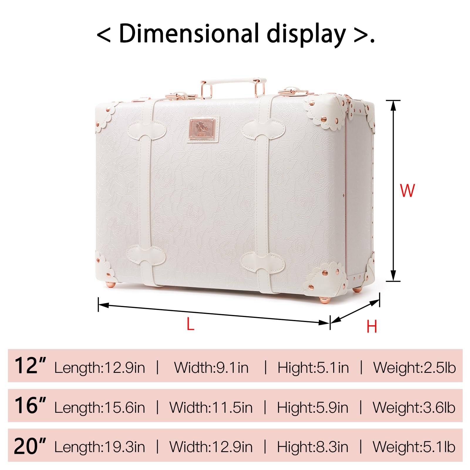 Vintage Leather Carry-On Suitcase - Cute Mini Overnight Bag with Shoulder Strap, Non-Wheeled Retro Trunk for Women | Perfect for Weekend Getaways, Business Trips & Airplane Travel