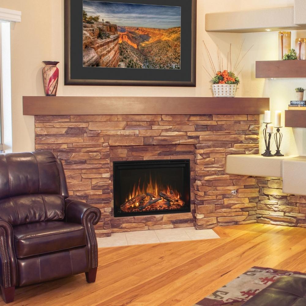 Modern Flames Redstone 42 Inch Built-in Electric Fireplace Insert (RS 4229) - Perfect for Living Room, Bedroom & Office Heating & Ambiance