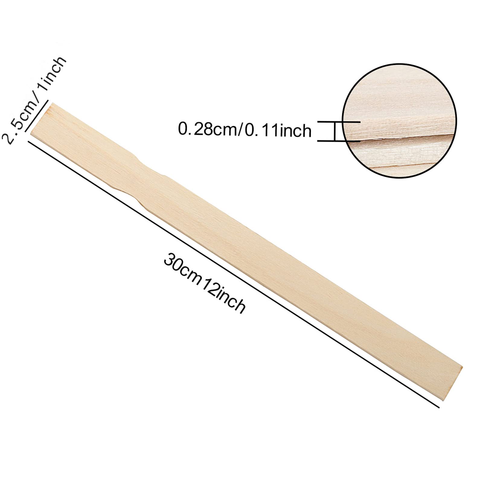 HOZEON 100-Pack 14-Inch Premium Paint Stir Sticks - Heavy Duty Wooden Mixing Sticks for Paint, Epoxy, Resin & DIY Crafts - Perfect for Home Painting, Woodworking & Art Projects