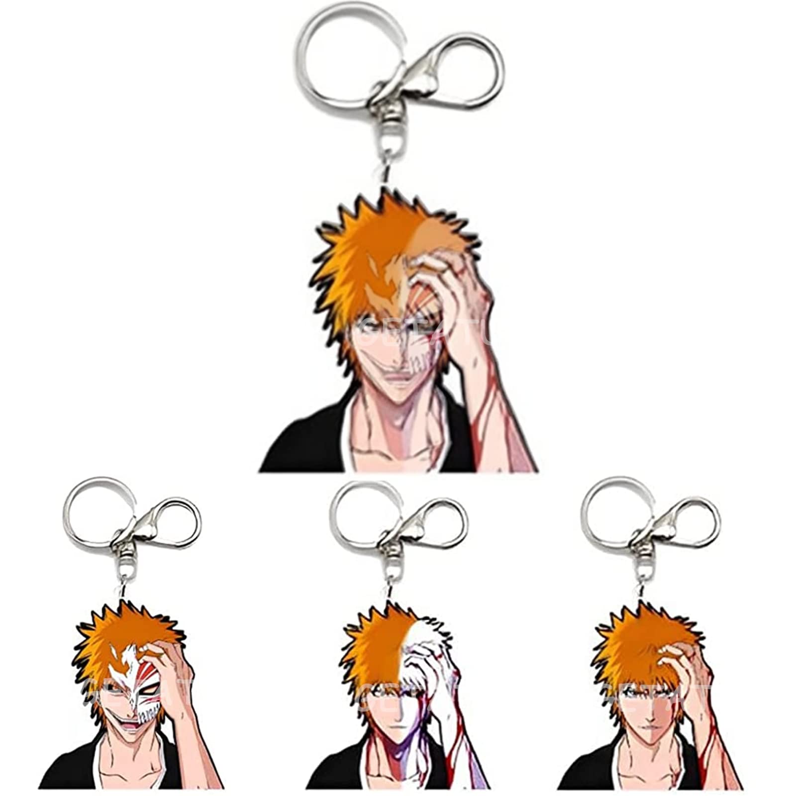 GETATUP 3D Anime Keychains - Motion Change Cartoon Key Chain for Backpacks, Gifts, and Cosplay Accessories