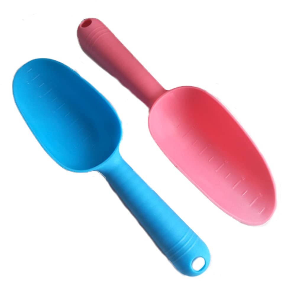WOIWO 2-Piece Plastic Garden Shovel Set - Perfect for Succulent Planting, Soil Scooping & Gardening Tools | Ideal for Indoor Plants, Flower Pots & Small Garden Projects