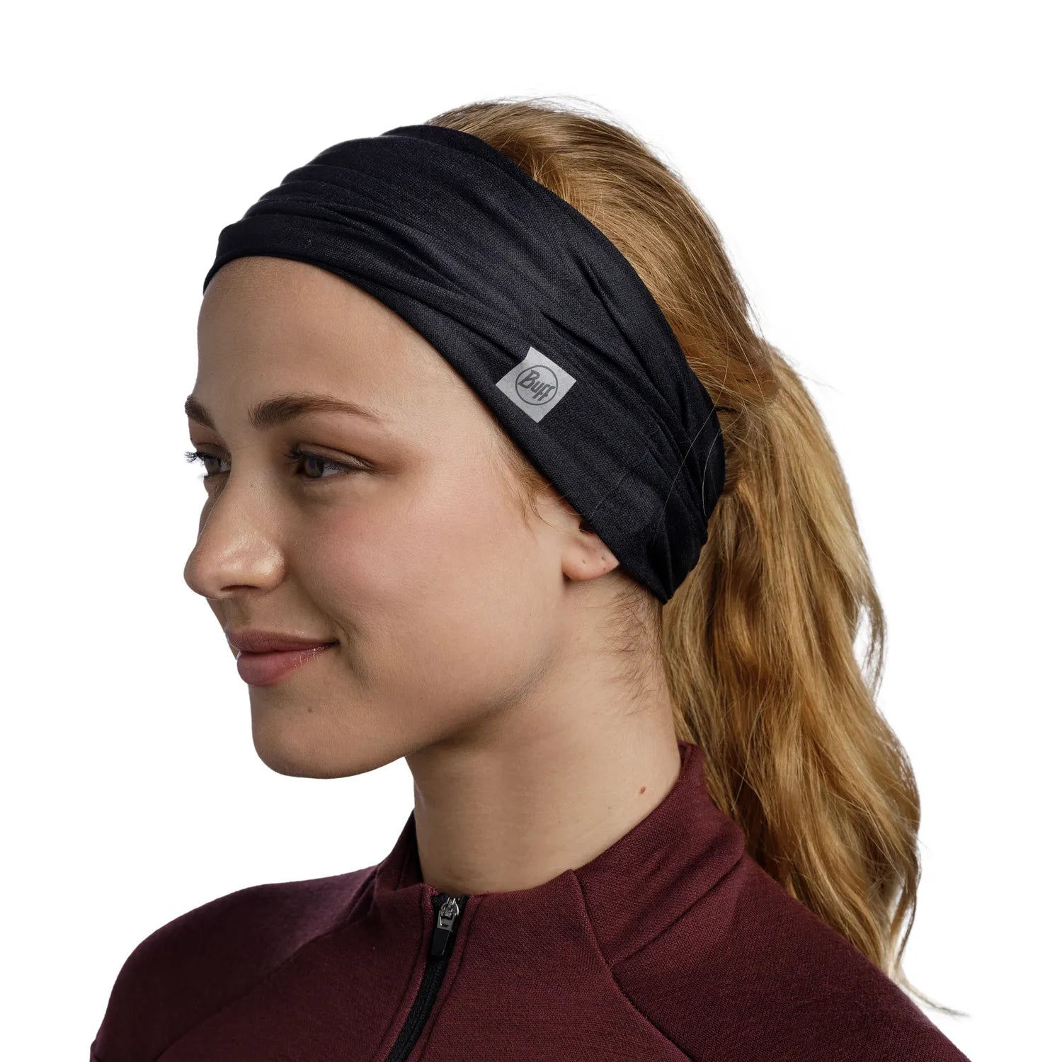 CoolNet UV® Cooling Neck Gaiter - Solid Black - Sun Protection & Cooling Scarf for Outdoor Sports, Hiking, Running, and Cycling