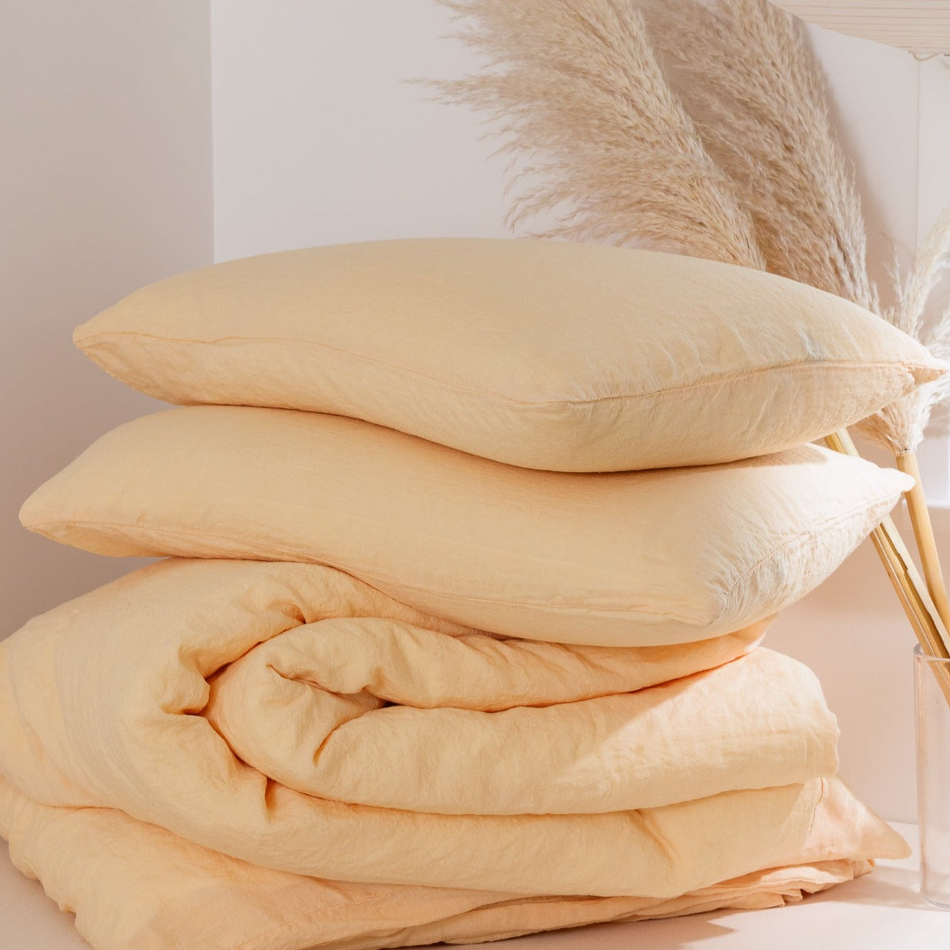 Premium Sömn Essential Linen Bedding Set - 100% Natural Breathable Flax Linen Sheets, Duvet Cover & Pillowcases (Queen Size) - Perfect for All-Season Comfort, Eco-Friendly Home Decor & Luxury Bedroom Upgrade