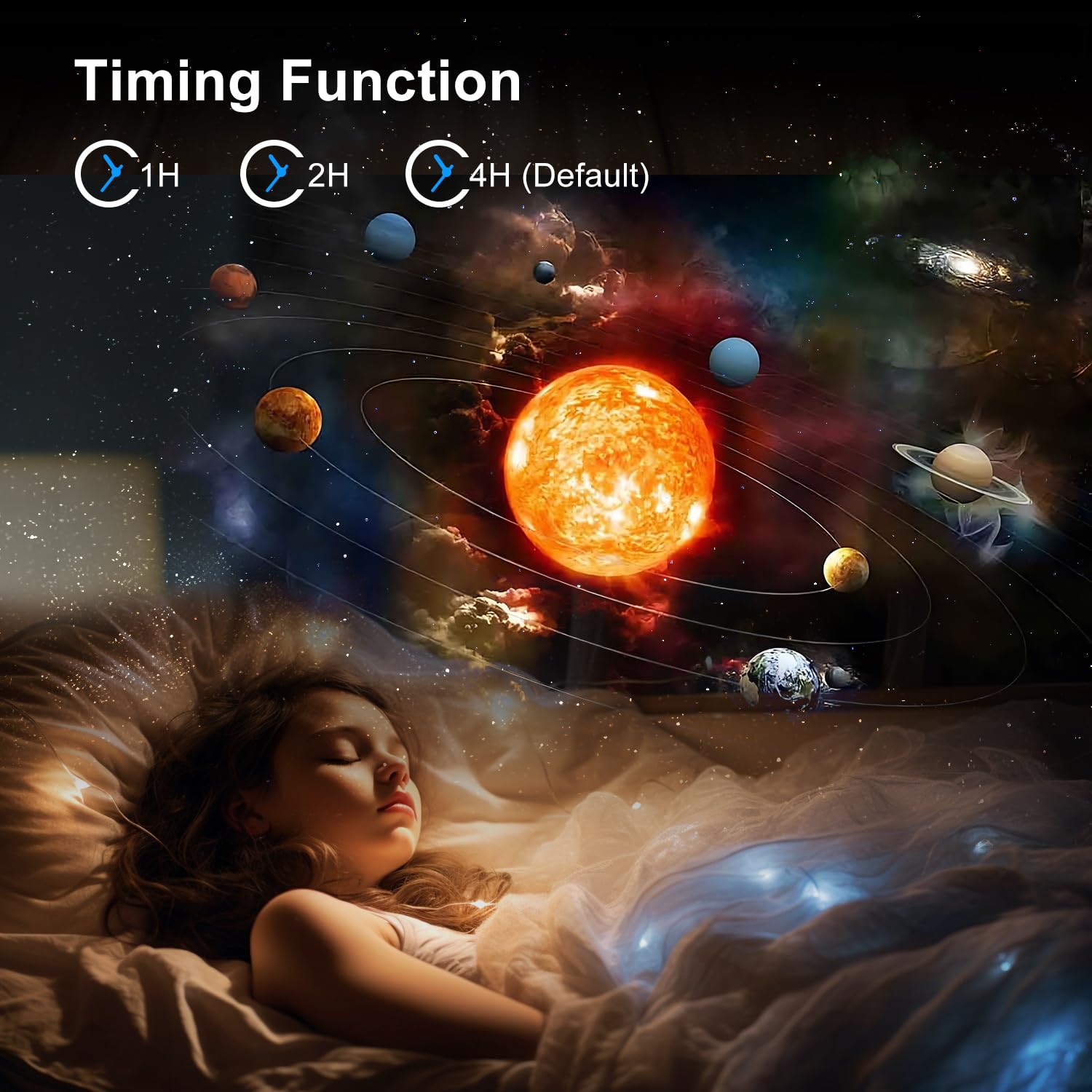 Mexllex Realistic Galaxy Light Projector - 12 Planet Discs Starry Sky Night Light for Kids & Adults | Perfect for Bedroom, Living Room, Nursery & Home Theater | Create Stunning Planetarium Effects for Relaxation, Sleep Aid & Romantic Ambience