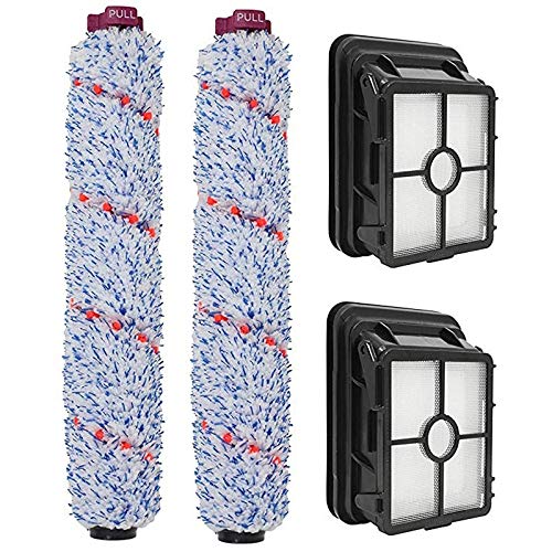 Bissell CrossWave 1866 Vacuum Cleaner Replacement Filters & Roller Brushes Set (Model 1785) - Easy to Install Accessories for Deep Cleaning Floors, Carpets & Hard Surfaces