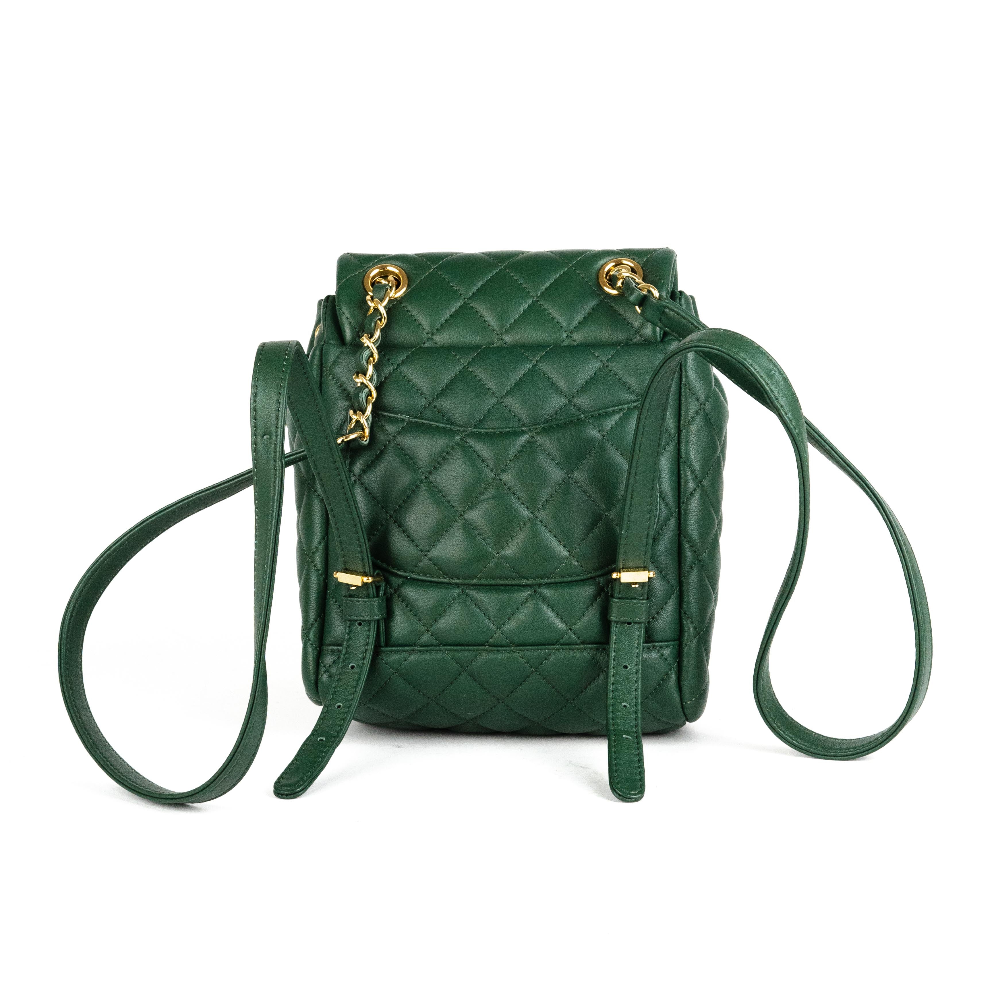 Chanel Metalasse Backpack Green 26 Series - Luxury Designer Backpack for Women, Fashionable & Durable - Perfect for Travel, Work & Everyday Use