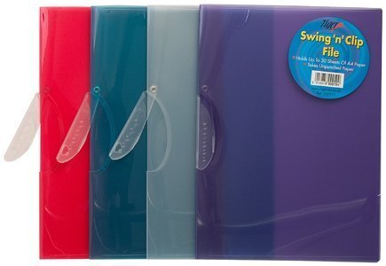 A4 Grip Swing & Clip Folders - Heavy Duty Office File Folders for Organizing Documents, Papers & Reports - Perfect for Office, School & Home Use