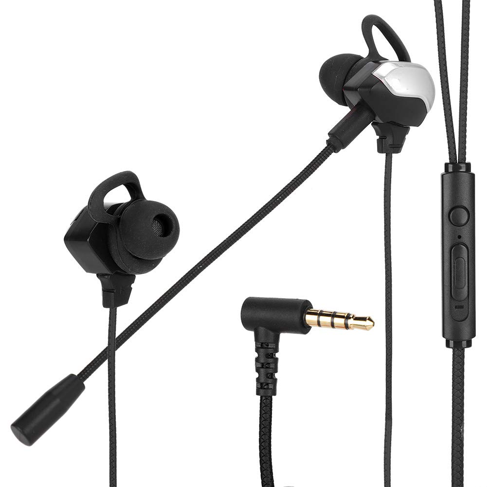 Cuifati G3000 Universal In-Ear Headphones with Microphone - HD Sound, Noise Cancelling for Gaming & Music - Silver (Perfect for Gaming, Workouts & Commuting)