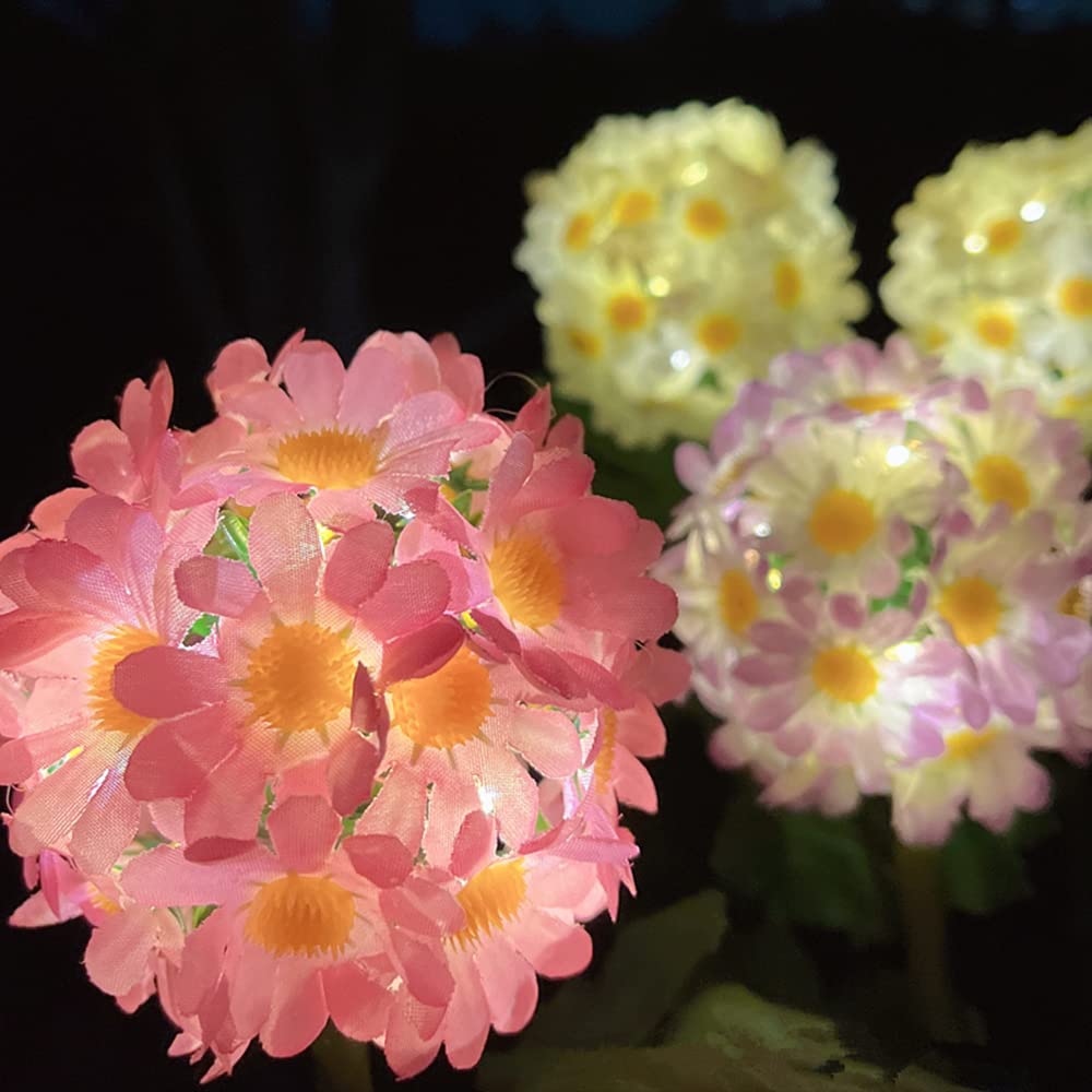 Solar Garden Stake Lights - Waterproof LED Hydrangea for Lawn & Patio