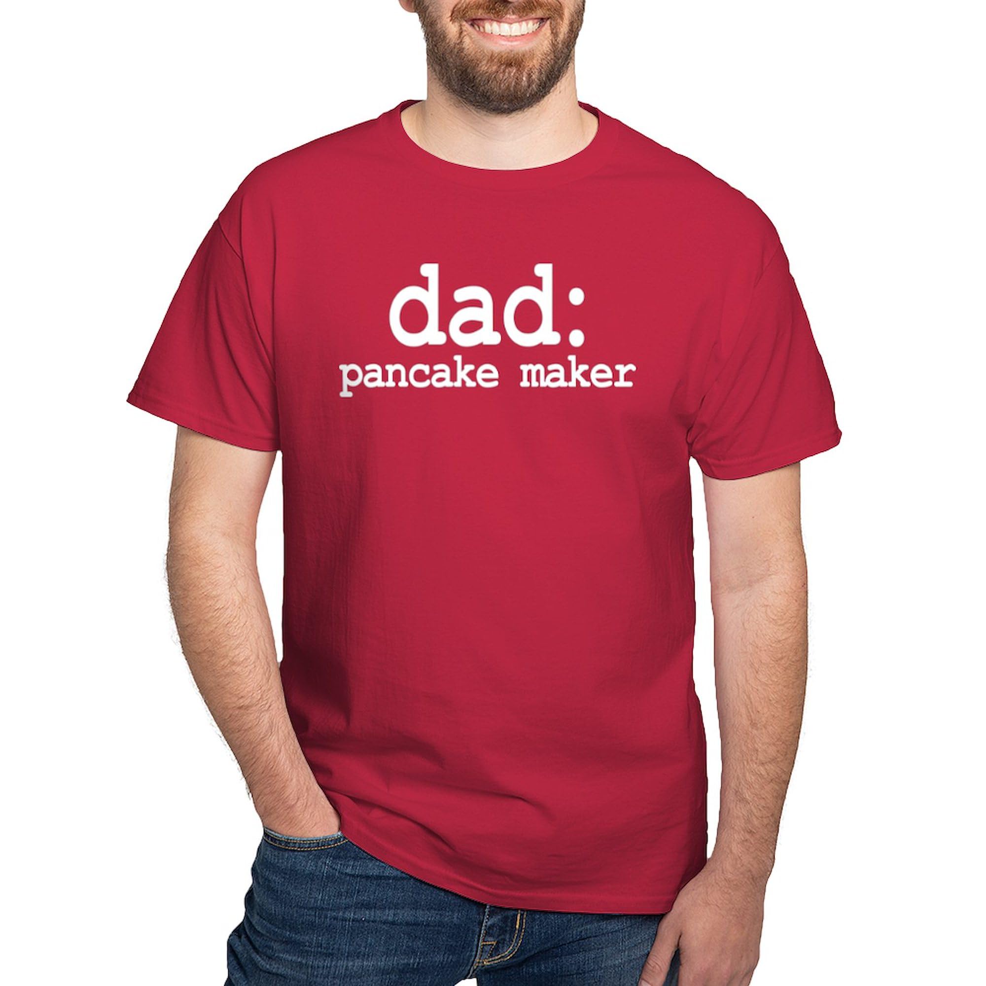 Men's 100% Cotton Dark Graphic T-Shirt - Funny Pancake Maker Dad Gift for Father's Day, Birthday & Casual Wear | CafePress