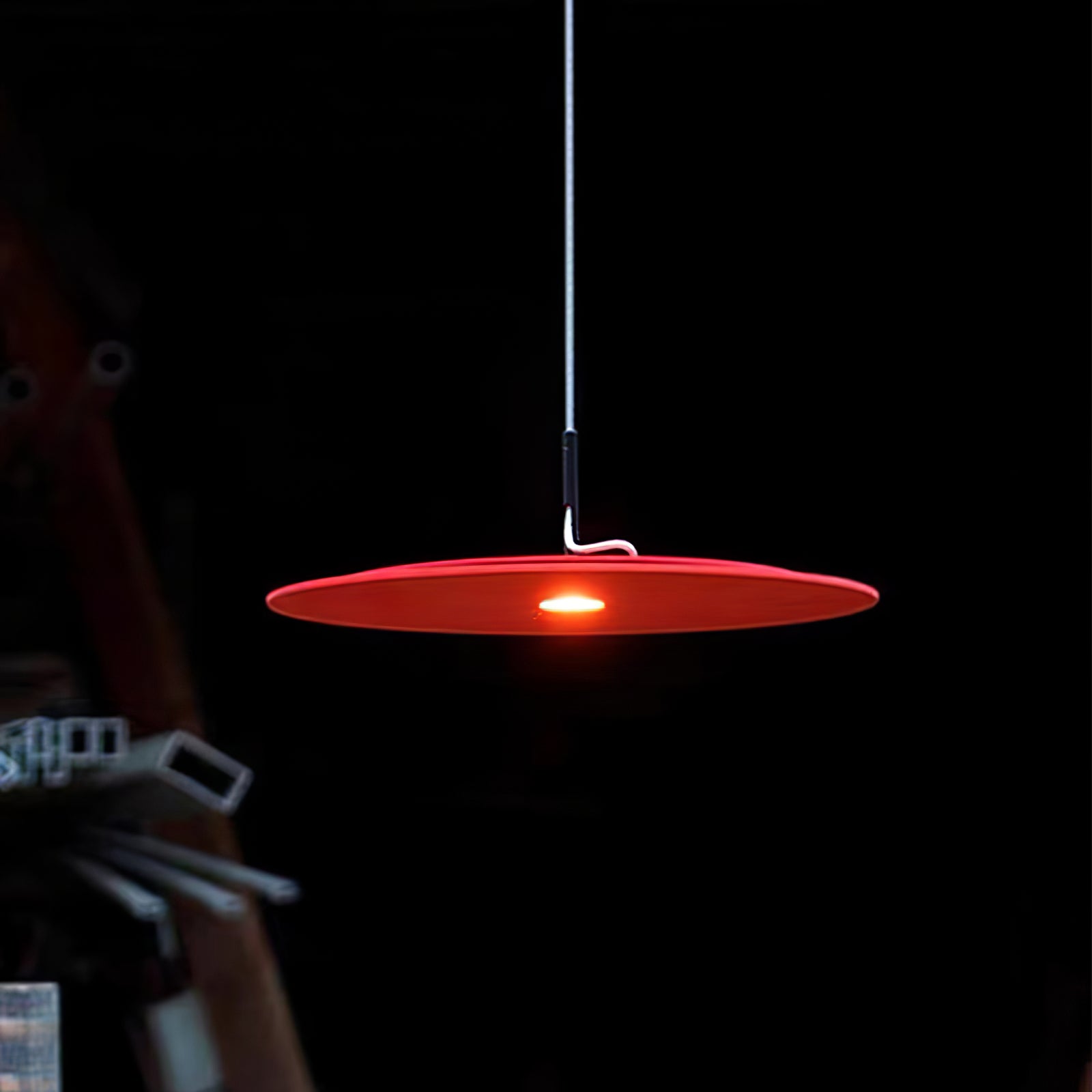Modern Disk Pendant Lamp - Sleek Round Ceiling Light Fixture for Dining Room, Kitchen Island & Bedroom Lighting | Dimmable LED Hanging Light for Home Decor
