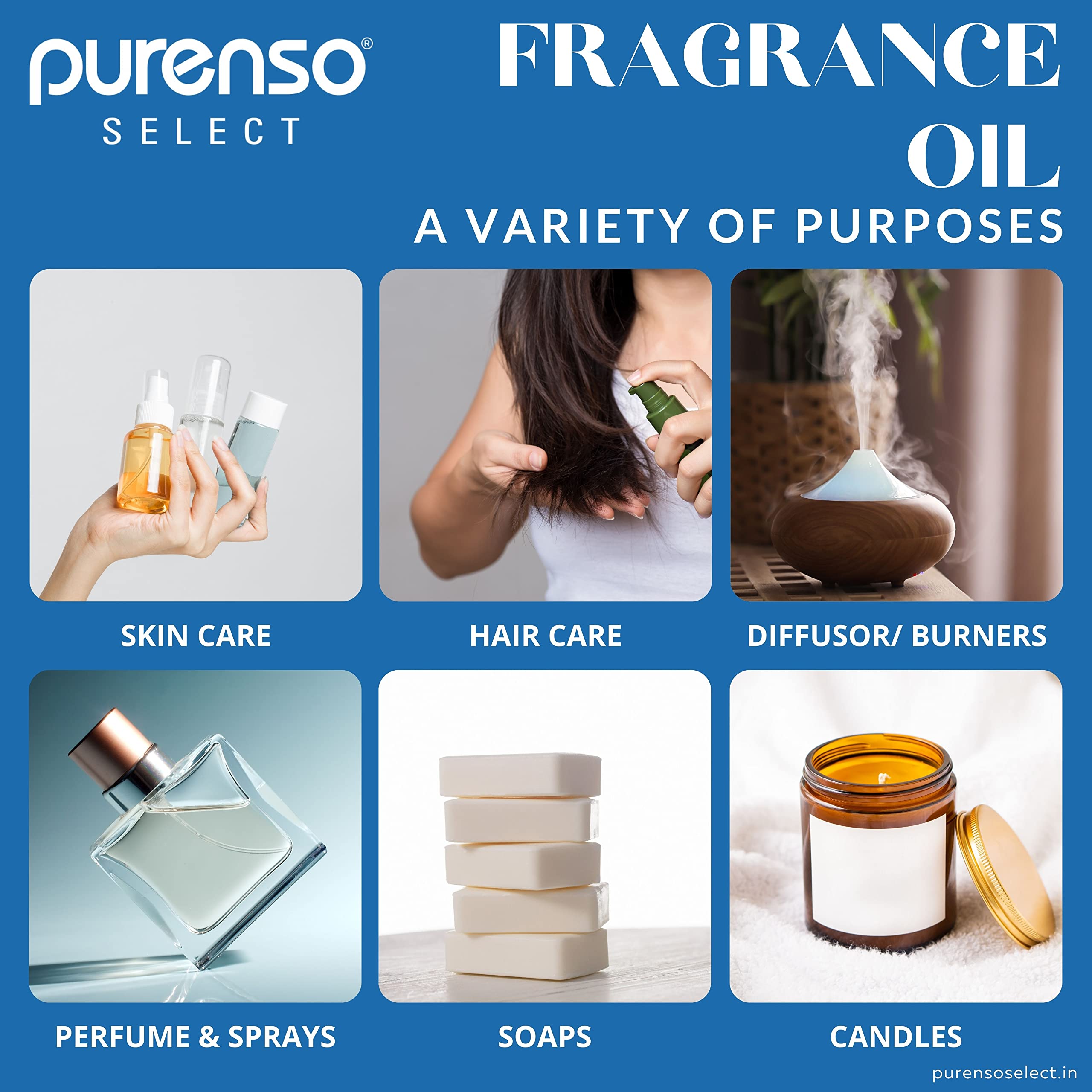 Purenso Coconut Fragrance Oil - 100g Pure Essential Oil for DIY Soap Making, Candle Making, Aromatherapy Diffusers, Homemade Lotions & Shampoos | Natural Scent for Relaxation & Home Spa