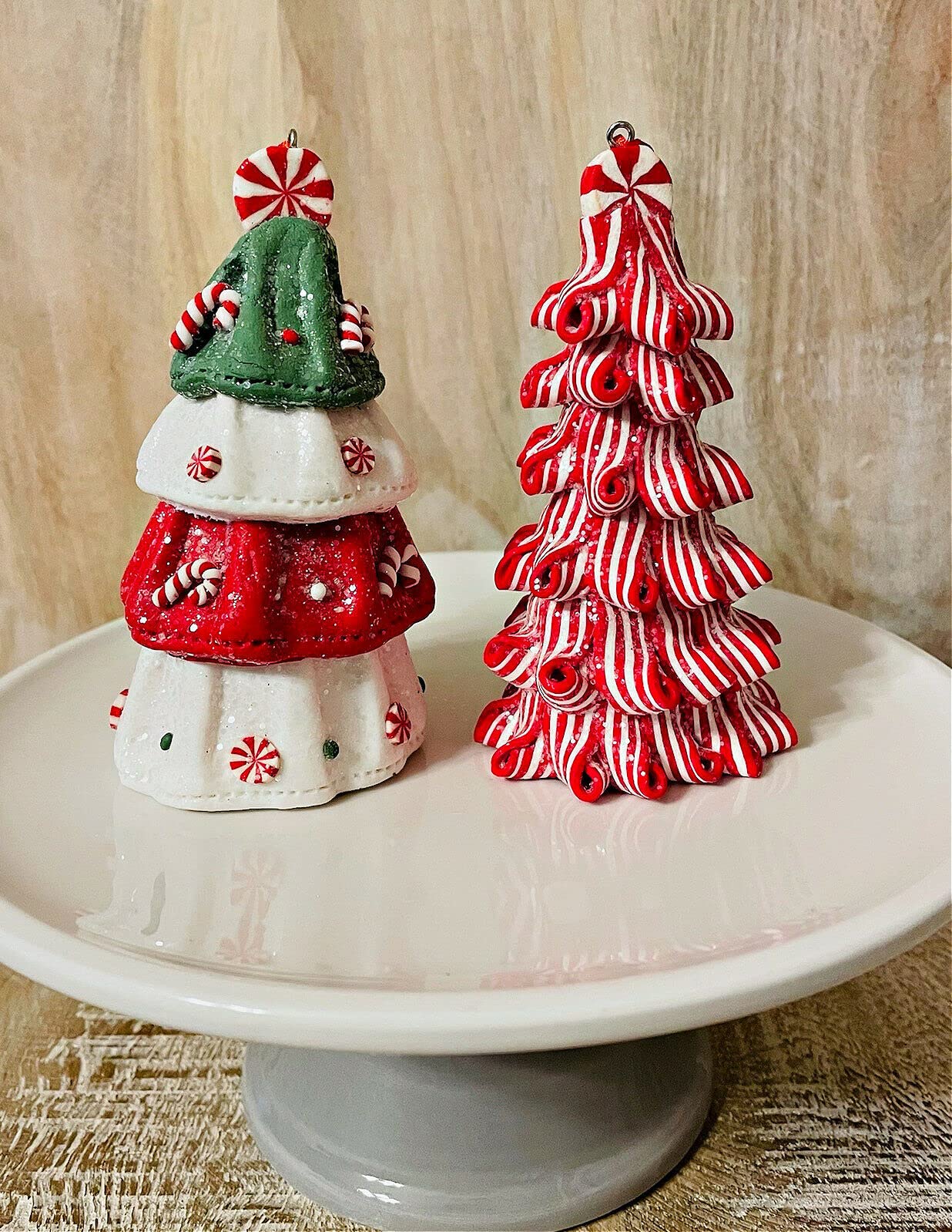 50 Pieces Christmas Candy Canes - Colorful Twisted Plastic Candy Canes for Xmas Tree Decorations, Party Favors, and Holiday Gifts